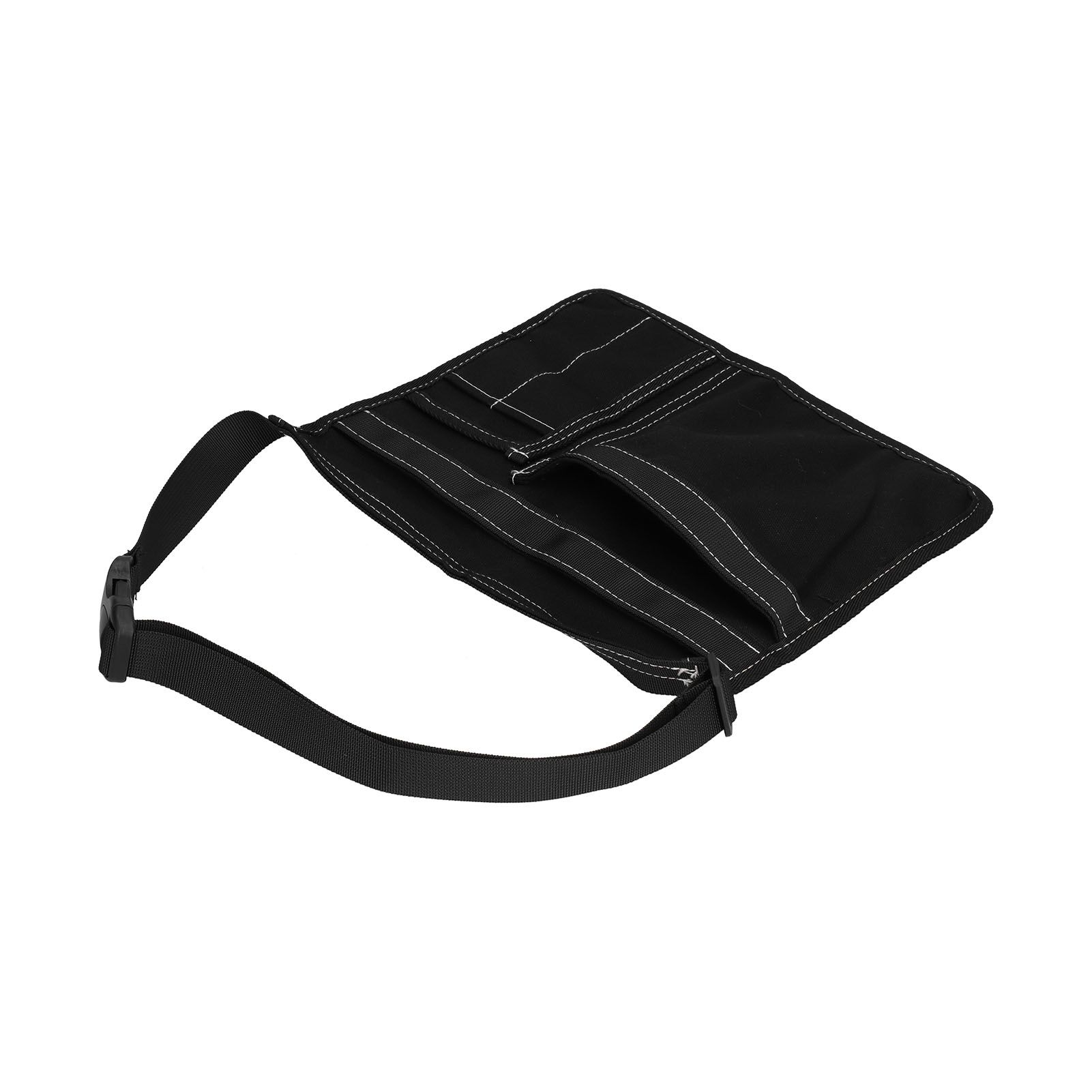 Tool Waist Bag Lightweight Multi Pocket Oxford Cloth Waist Tool Pouch for Garden Climbing OutdoorBlack - Image 4