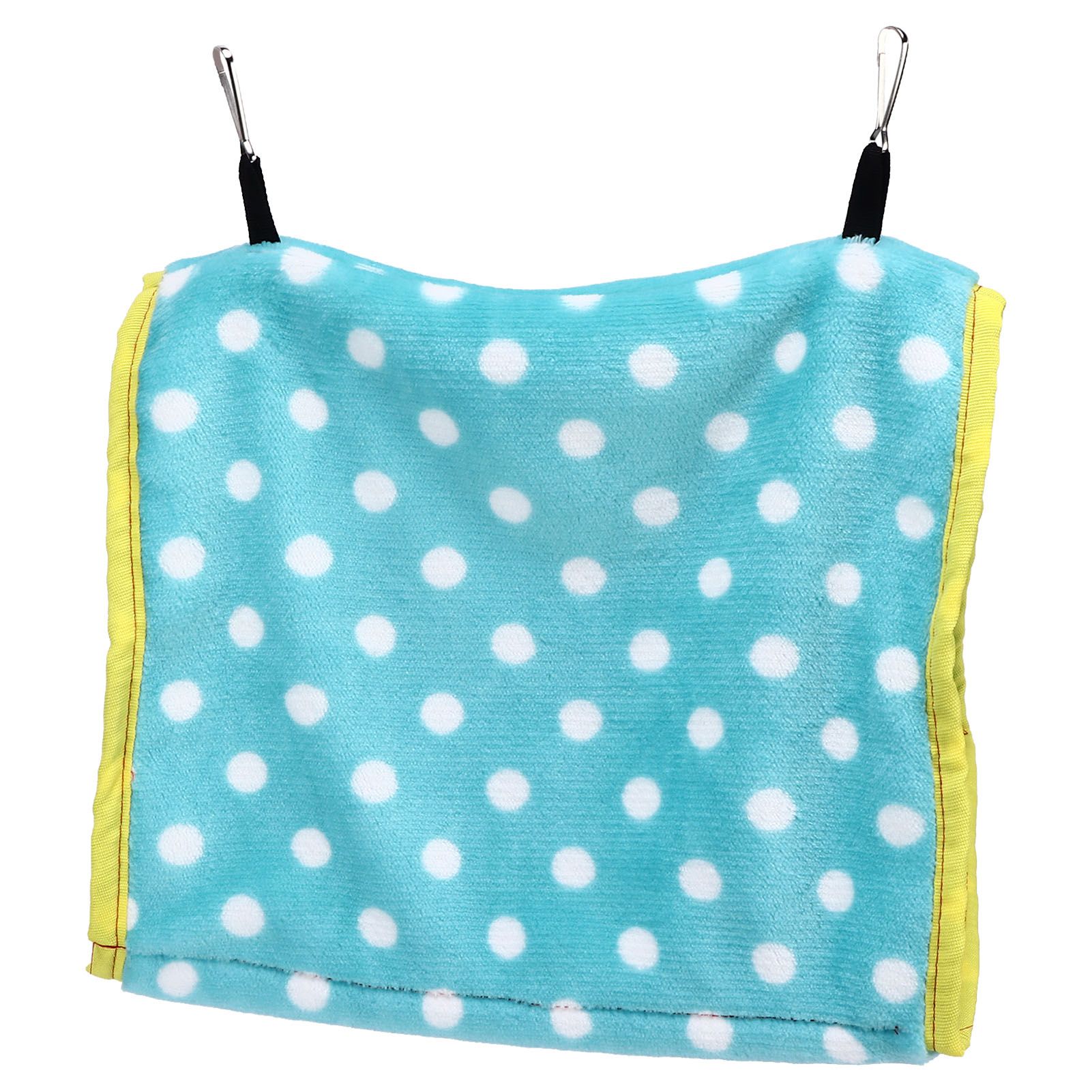 Bird Bed Foldable Portable Comfortable Flannel Triangular Hanging Bird Hammock with Hooks for Parrots Hamsters SquirrelsGreen - Image 6
