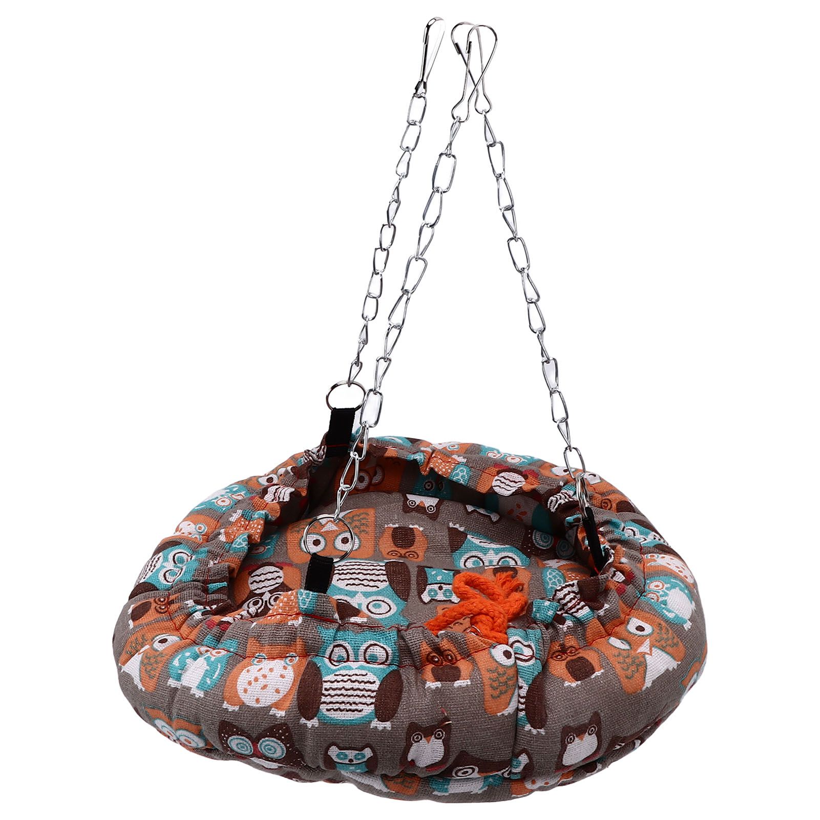 Bird Bed Safe Warm Soft Plush Easy Storage Space Saving Easy Cleaning Suspensible Design Bird Nest for Home Travel - Image 8