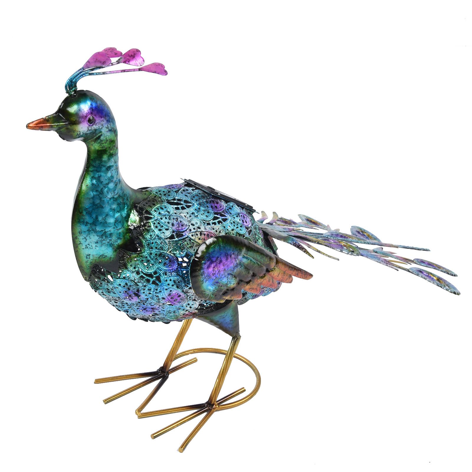 Outdoor Solar Light Vivid Peacock Sculpture Light Garden Decoration Light for Courtyard Lawn60x37 cm / 23.6x14.6 in - Image 1