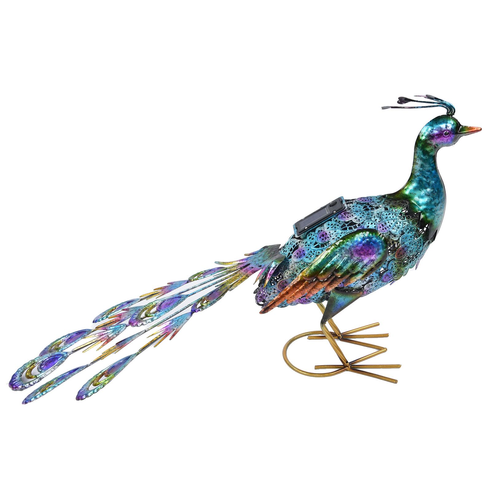 Outdoor Solar Light Vivid Peacock Sculpture Light Garden Decoration Light for Courtyard Lawn60x37 cm / 23.6x14.6 in - Image 2