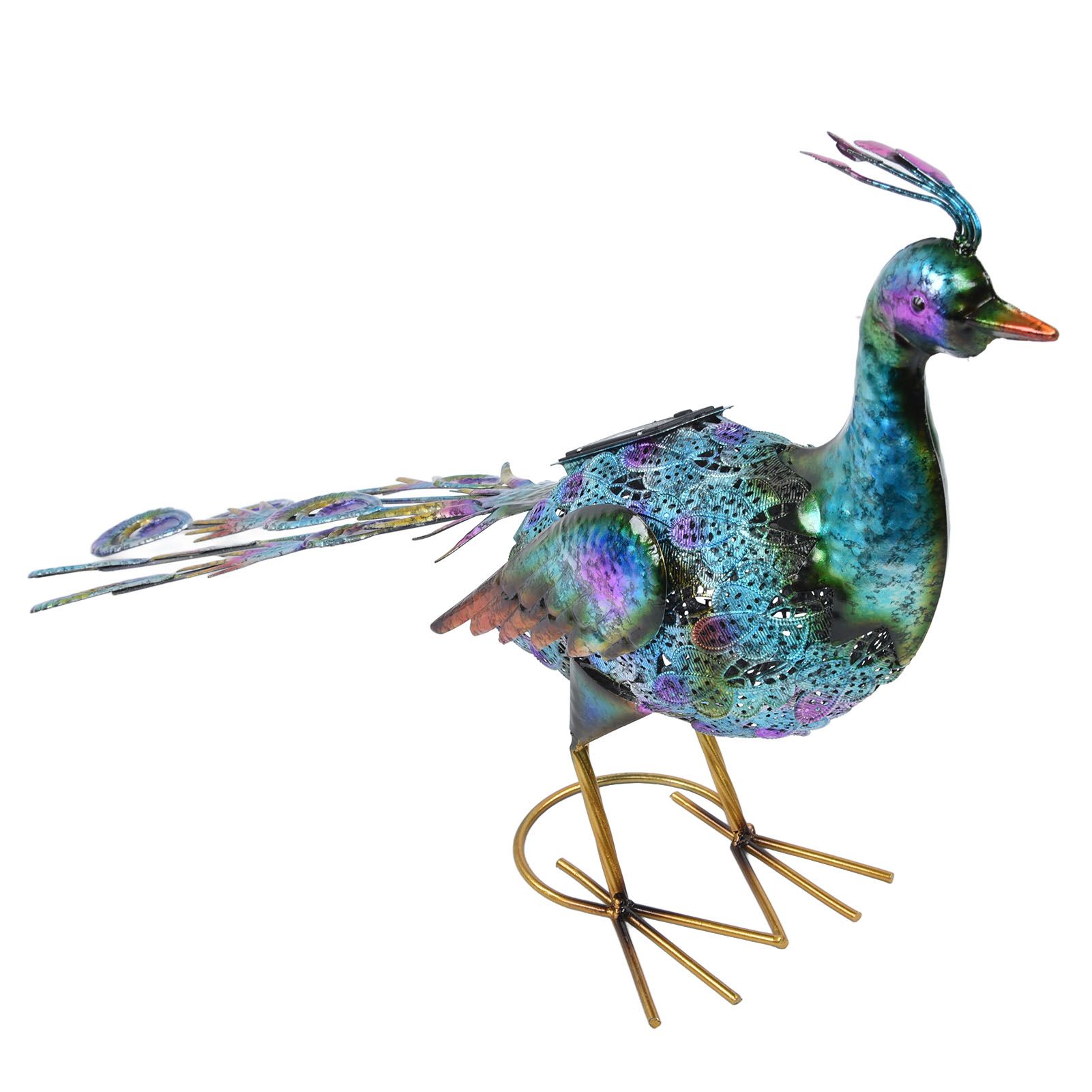 Outdoor Solar Light Vivid Peacock Sculpture Light Garden Decoration Light for Courtyard Lawn60x37 cm / 23.6x14.6 in - Image 3