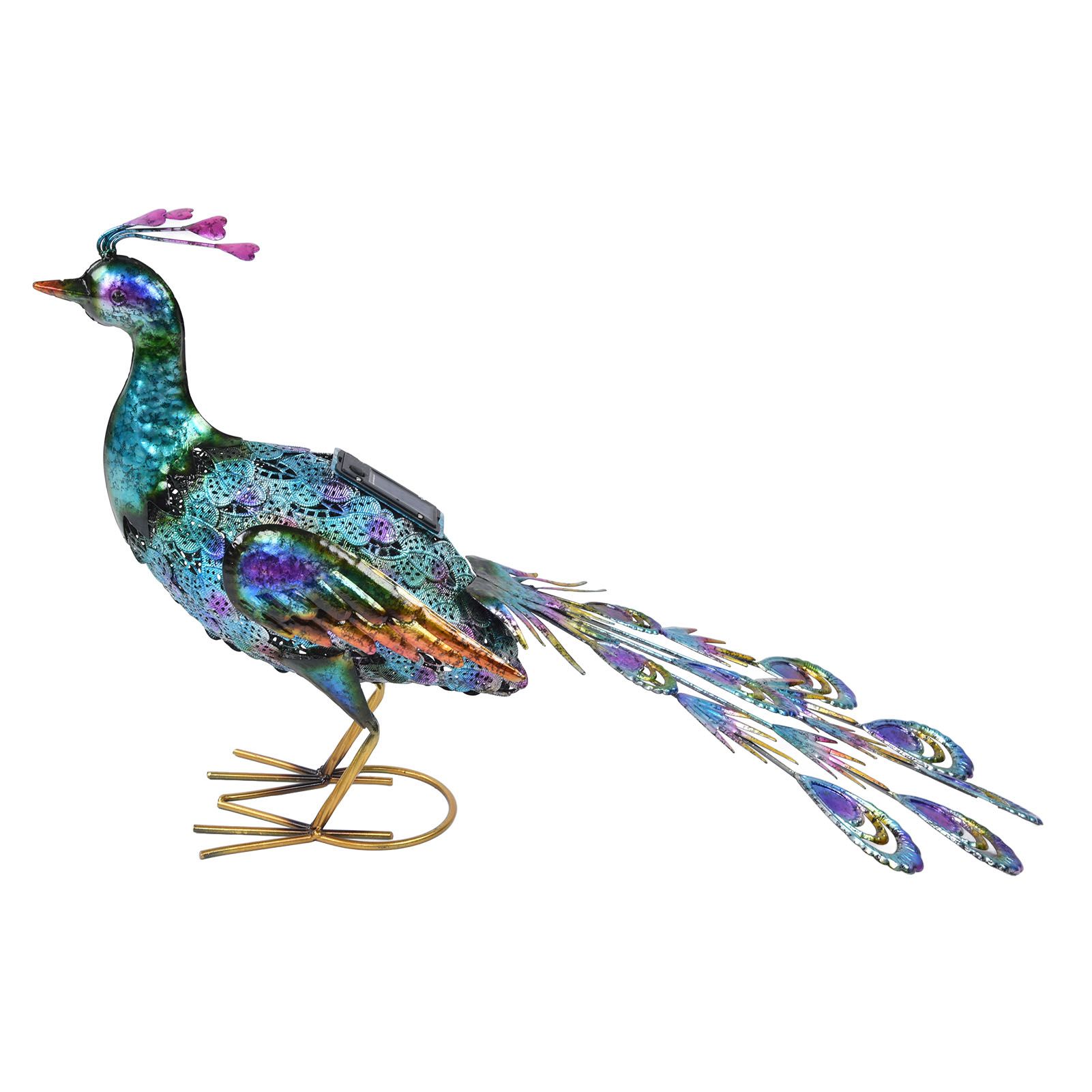 Outdoor Solar Light Vivid Peacock Sculpture Light Garden Decoration Light for Courtyard Lawn60x37 cm / 23.6x14.6 in - Image 5