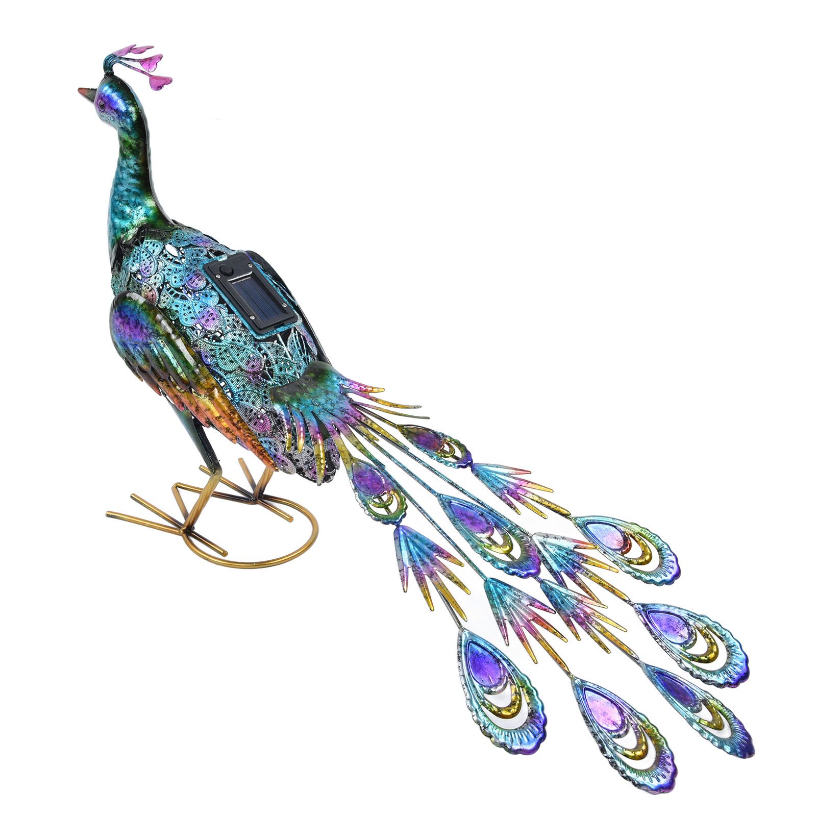 Outdoor Solar Light Vivid Peacock Sculpture Light Garden Decoration Light for Courtyard Lawn60x37 cm / 23.6x14.6 in - Image 6