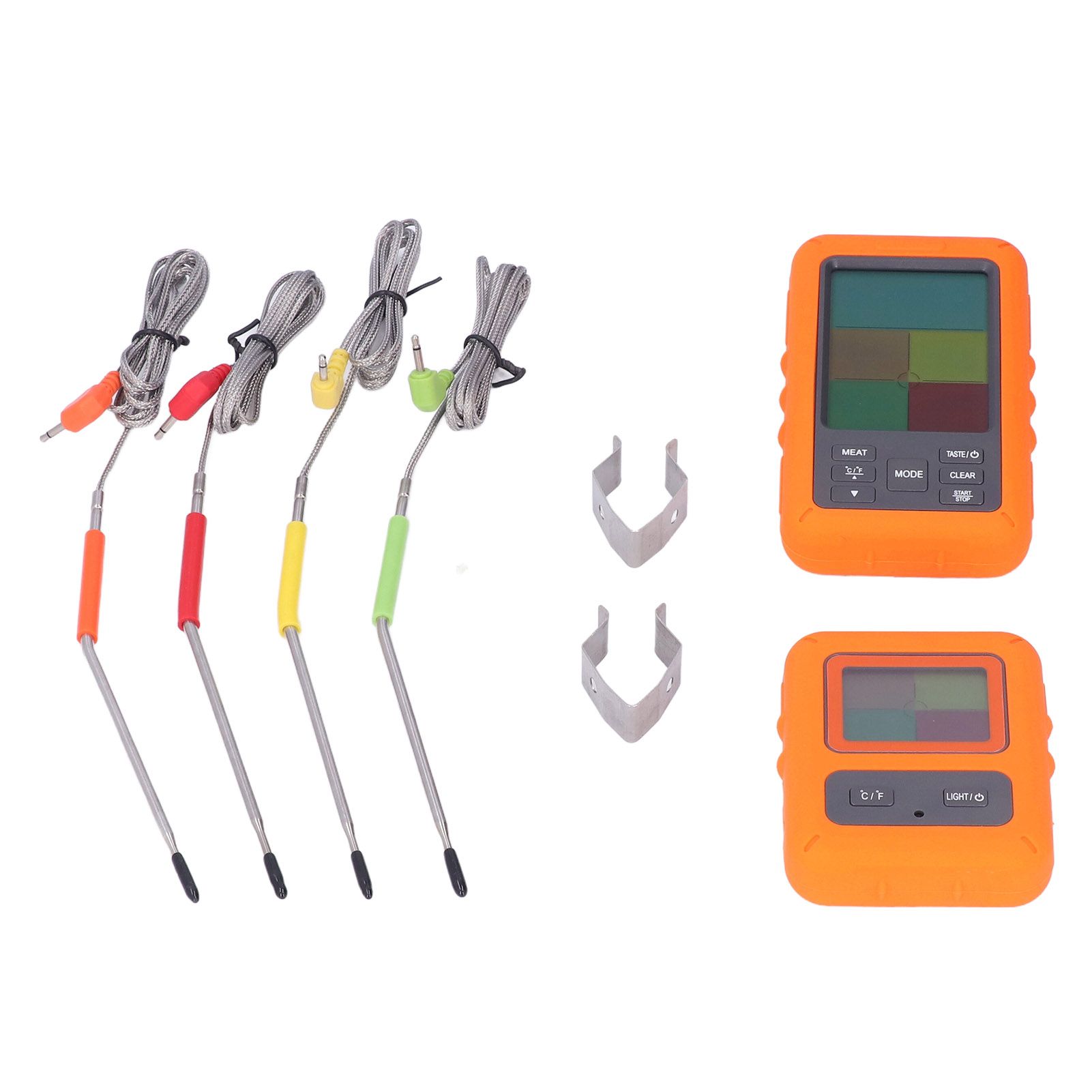 Wireless Meat Thermometer Digital BBQ Thermometer with 4 Probes for Kitchen Cooking Oven Grilling Smoking - Image 1