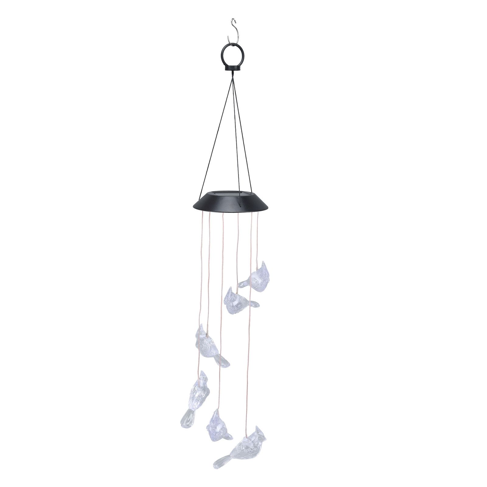 LED Solar Wind Chimes Color Change Waterproof Bird Wind Chimes Light for Courtyard Garden Patio - Image 1