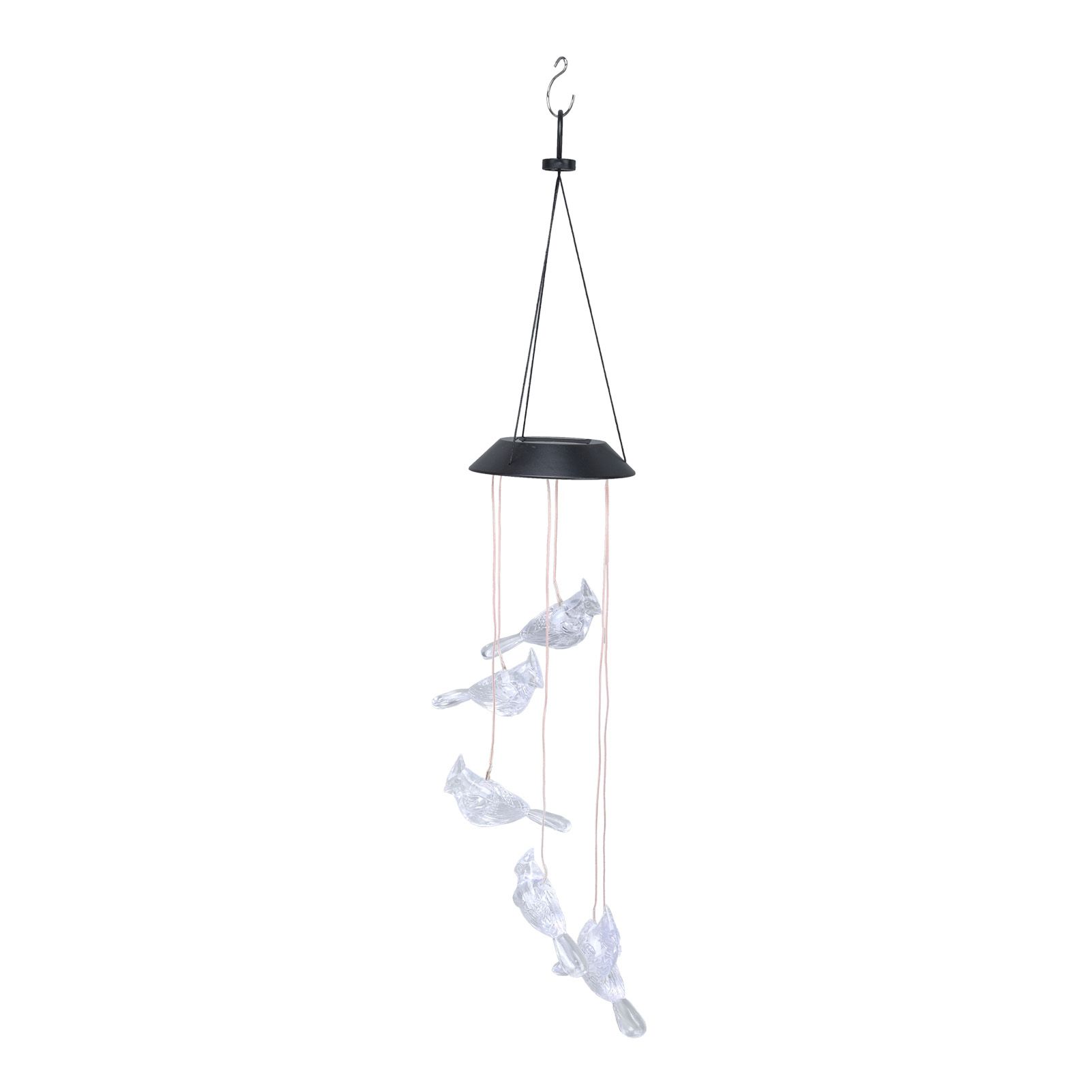 LED Solar Wind Chimes Color Change Waterproof Bird Wind Chimes Light for Courtyard Garden Patio - Image 3