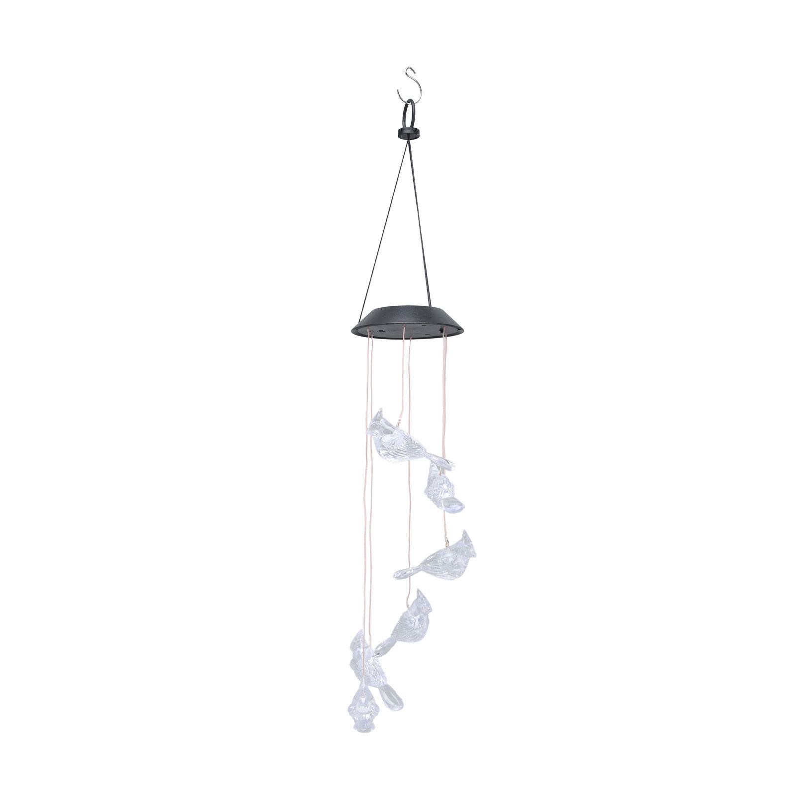 LED Solar Wind Chimes Color Change Waterproof Bird Wind Chimes Light for Courtyard Garden Patio - Image 4
