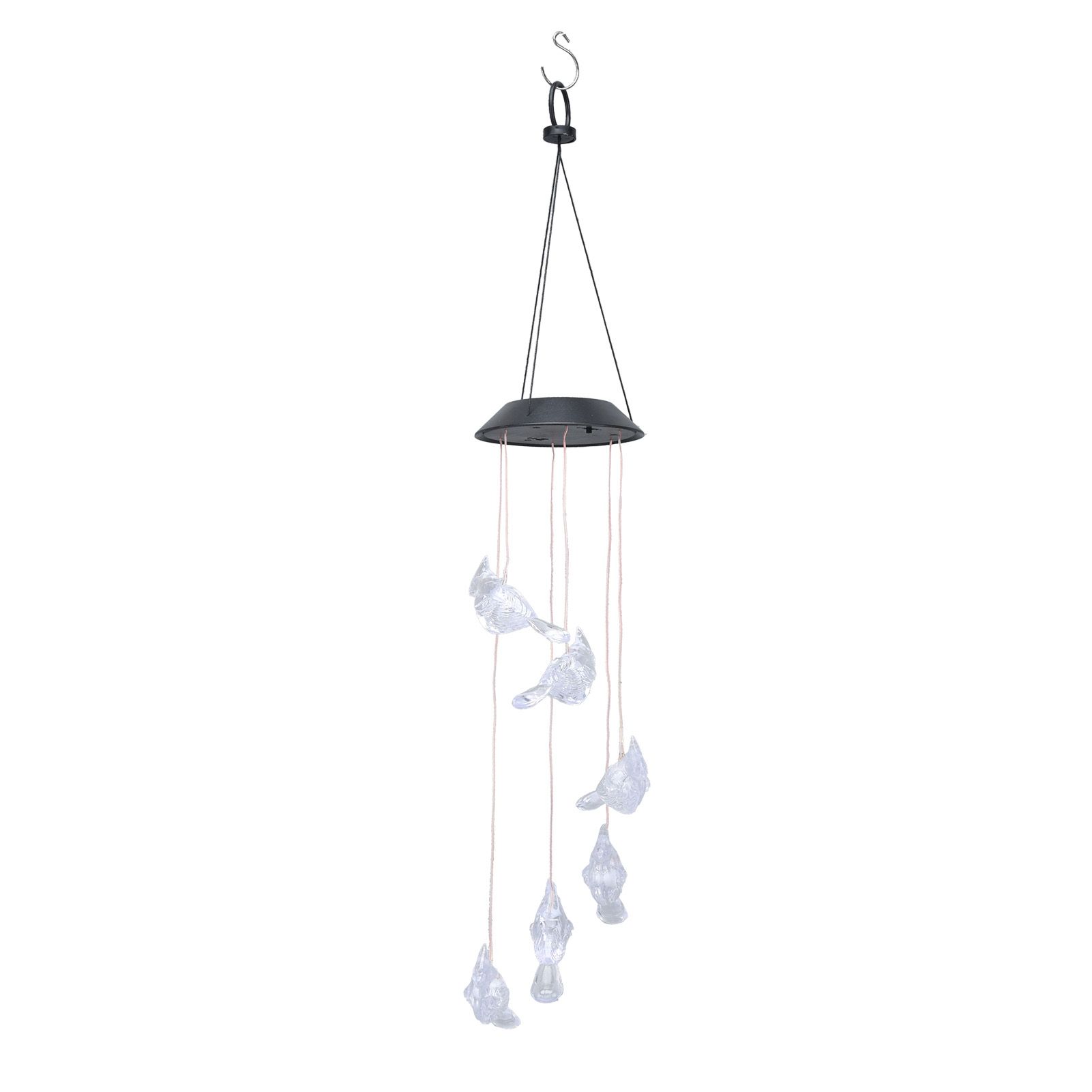 LED Solar Wind Chimes Color Change Waterproof Bird Wind Chimes Light for Courtyard Garden Patio - Image 6