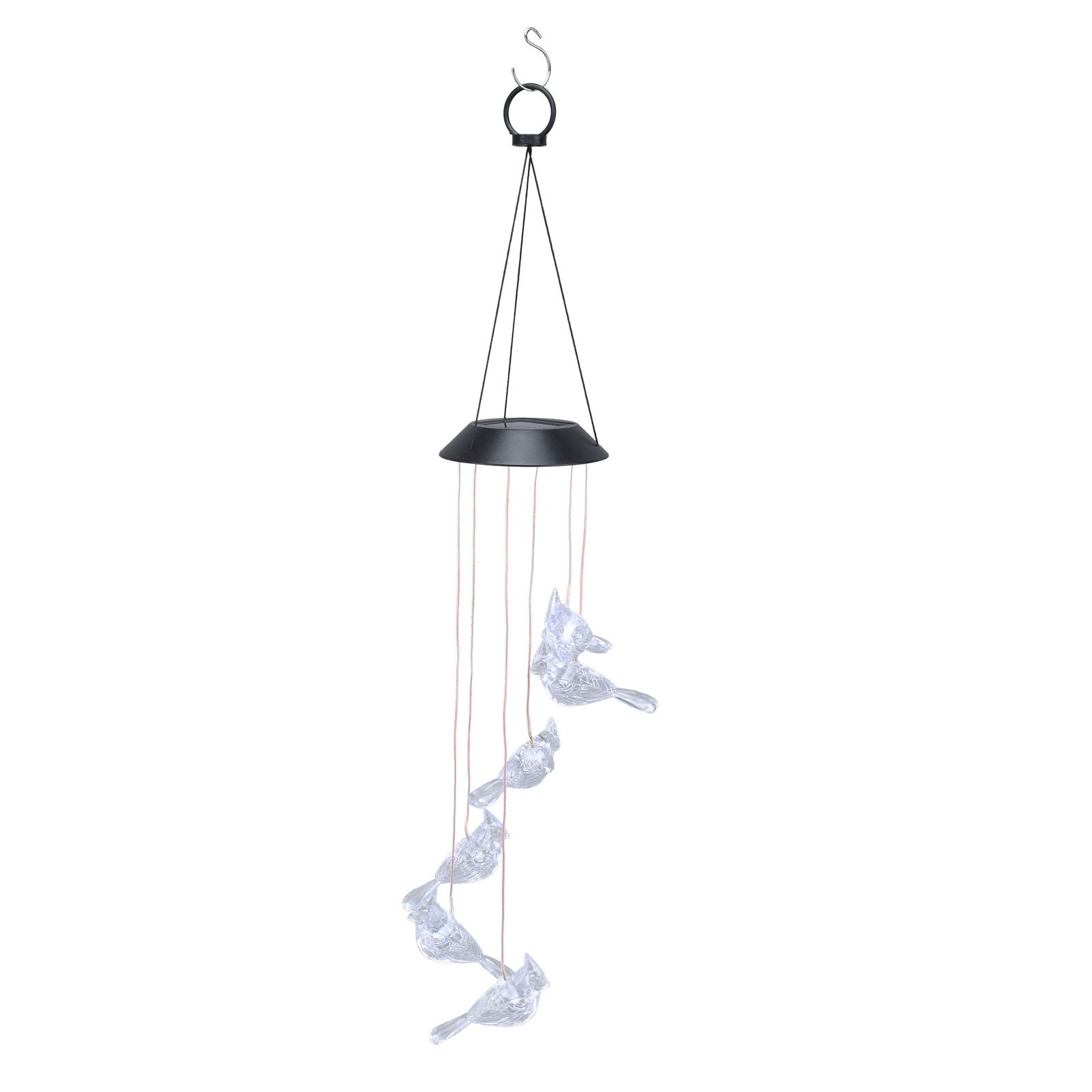 LED Solar Wind Chimes Color Change Waterproof Bird Wind Chimes Light for Courtyard Garden Patio - Image 7