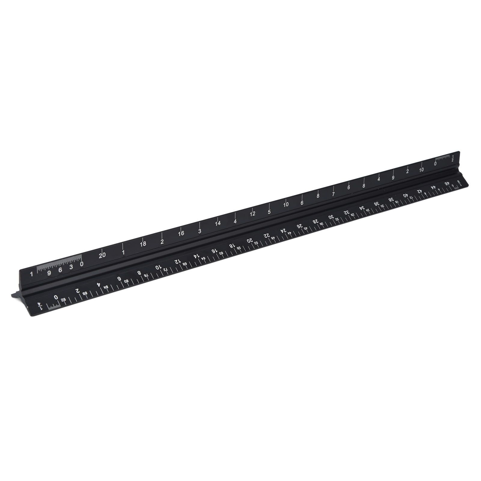 Triangular Ruler Aluminum Alloy Material Clear Reading Engraved Marking Durable Wearable Measuring Tools for DrawingSmall Scale Ruler - Image 1