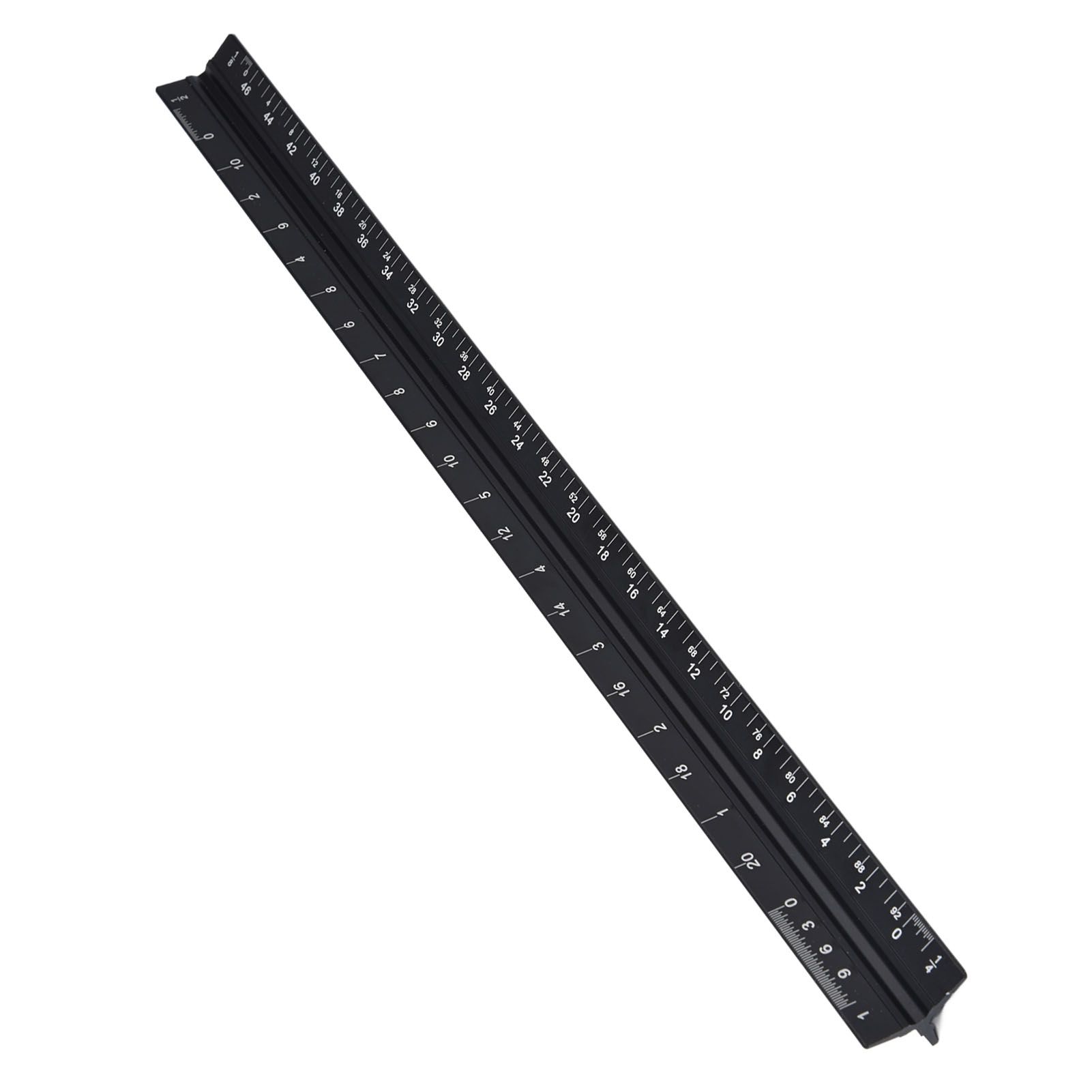 Triangular Ruler Aluminum Alloy Material Clear Reading Engraved Marking Durable Wearable Measuring Tools for DrawingSmall Scale Ruler - Image 6
