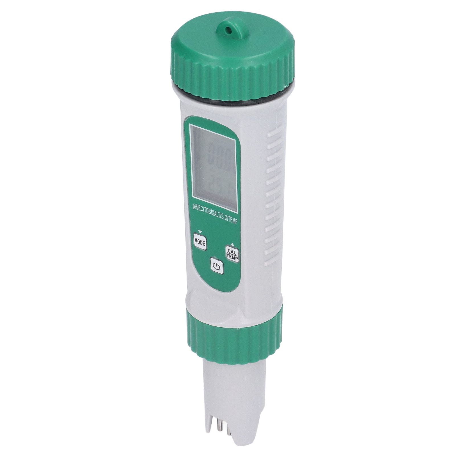 6 in 1 Water Quality Tester PH EC TDS SALT S.G Temperature LCD Screen White Backlight High Accuracy - Image 3