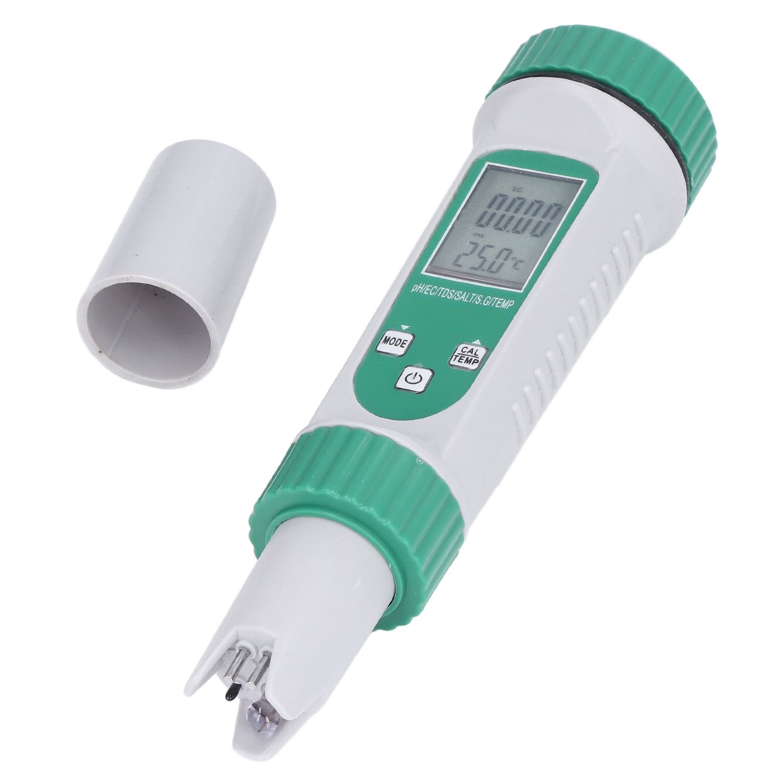 6 in 1 Water Quality Tester PH EC TDS SALT S.G Temperature LCD Screen White Backlight High Accuracy - Image 8