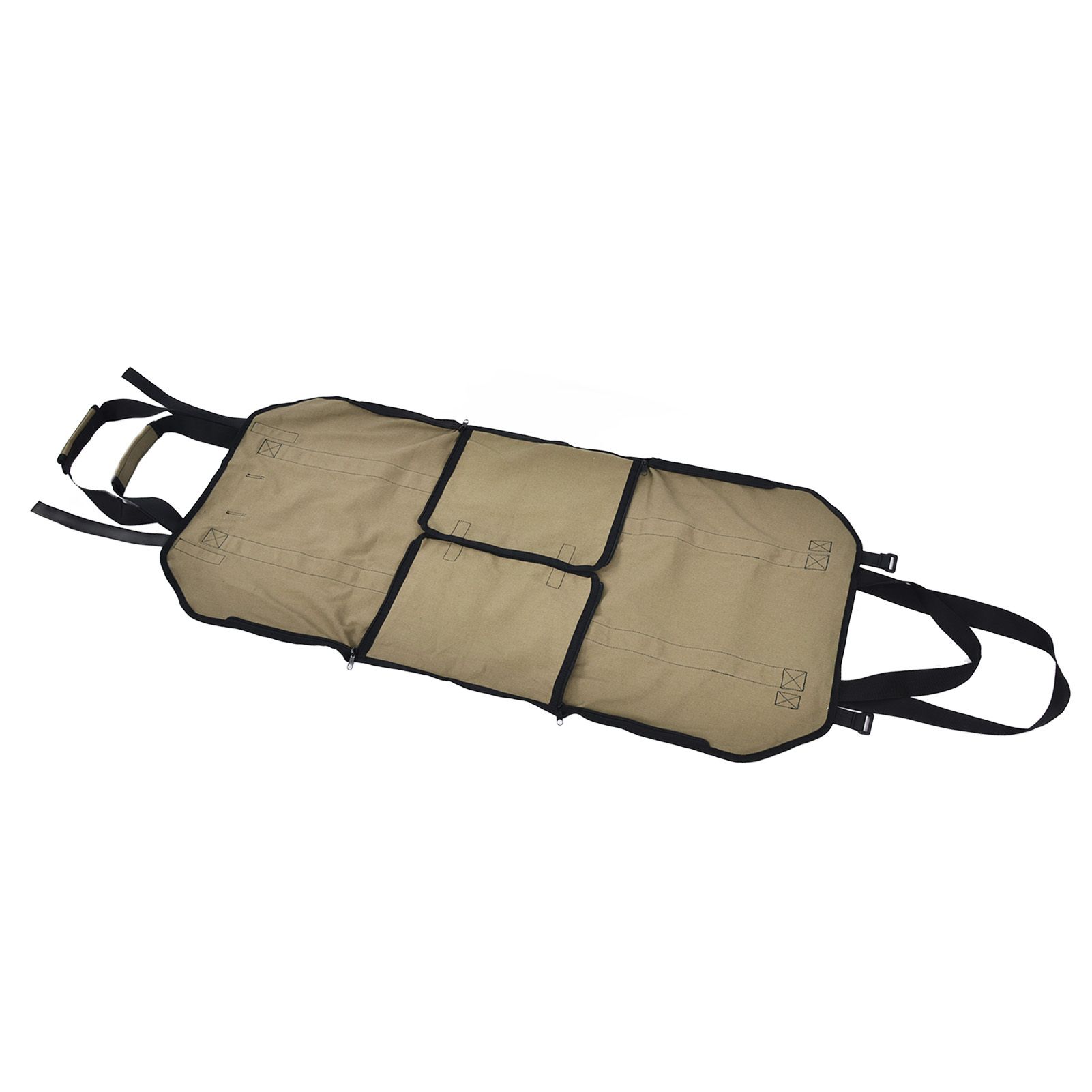 Large Capacity Firewood Storage Bag Basket Oxford Cloth Outdoor Camping Wood Log CarrierKhaki - Image 8