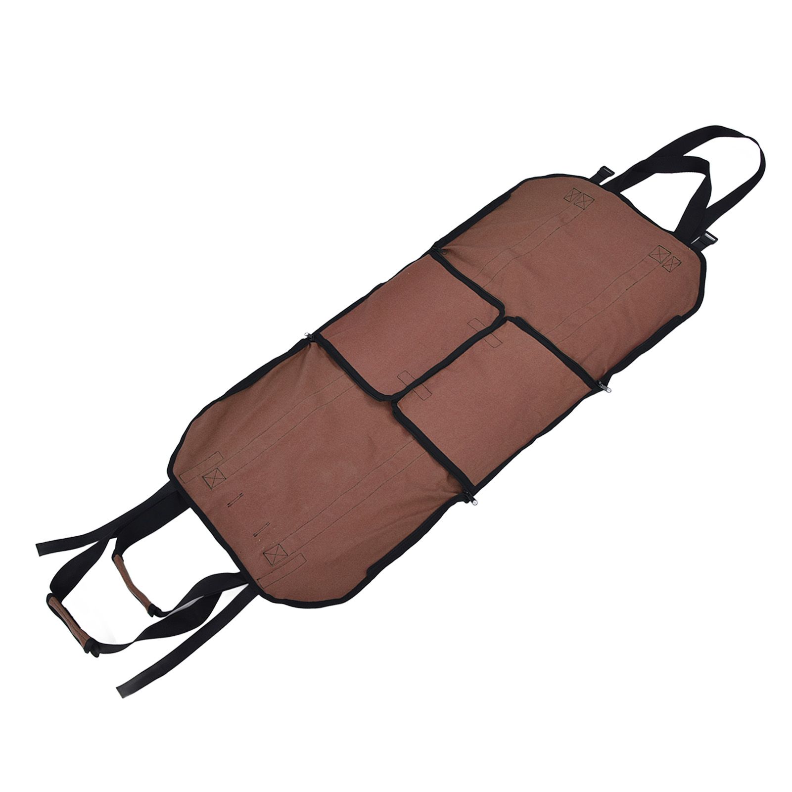 Large Capacity Firewood Storage Bag Basket Oxford Cloth Outdoor Camping Wood Log CarrierBrown - Image 6