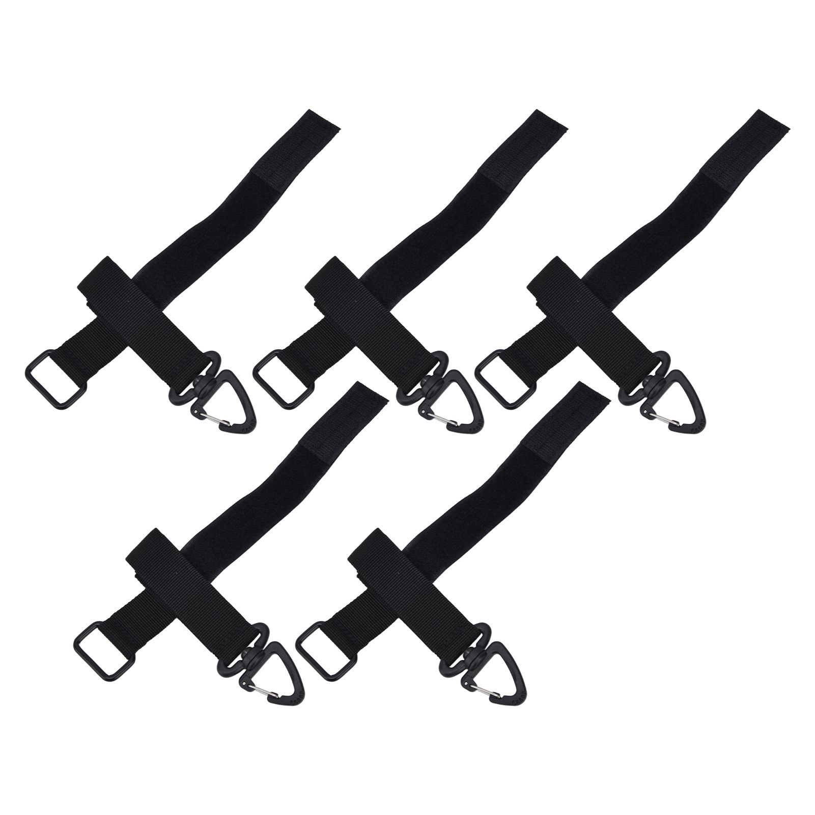 5pcs/set Multi Purpose Glove Hanging Buckle Adjustable Nylon Glove Hook Safety ClipBlack - Image 6