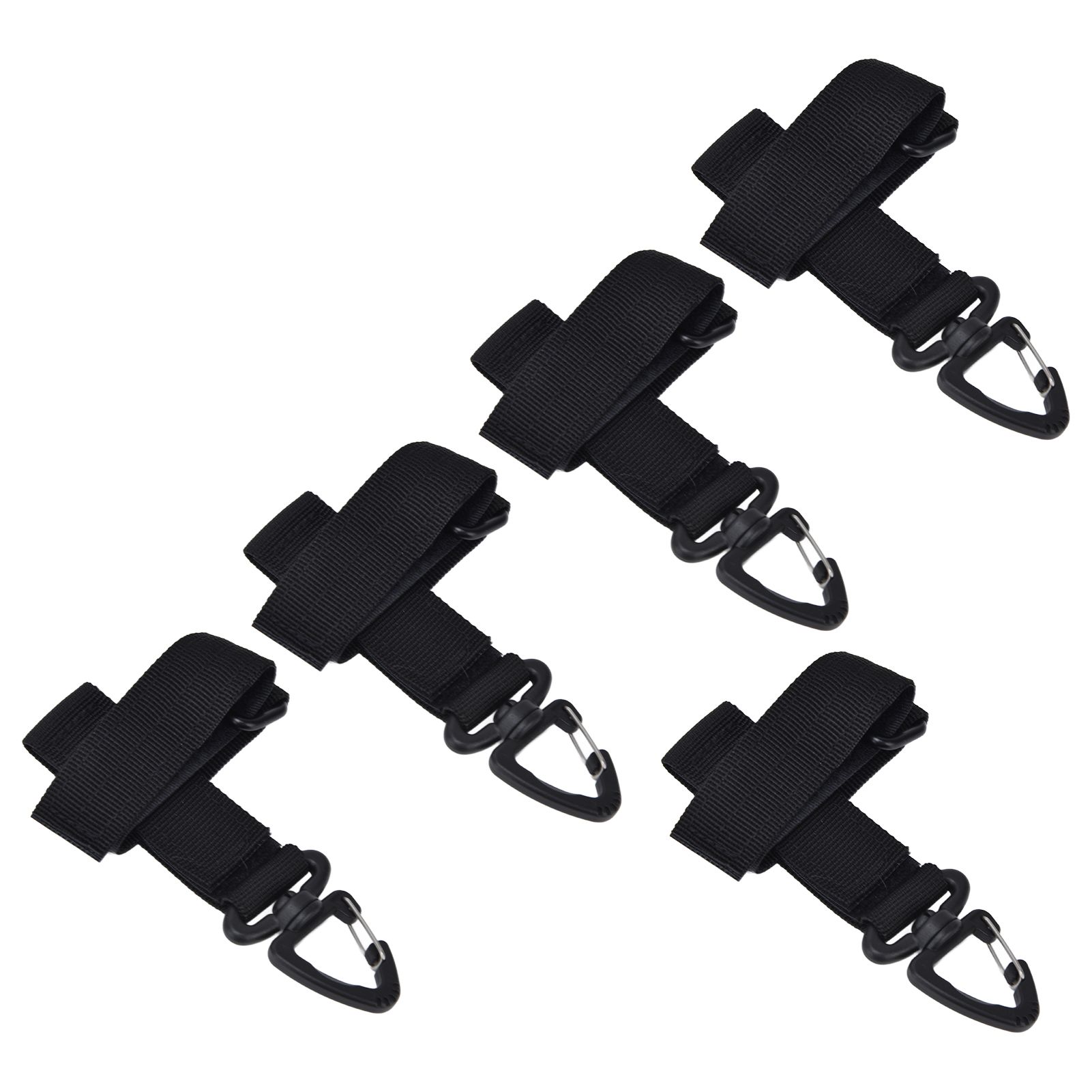 5pcs/set Multi Purpose Glove Hanging Buckle Adjustable Nylon Glove Hook Safety ClipBlack - Image 7