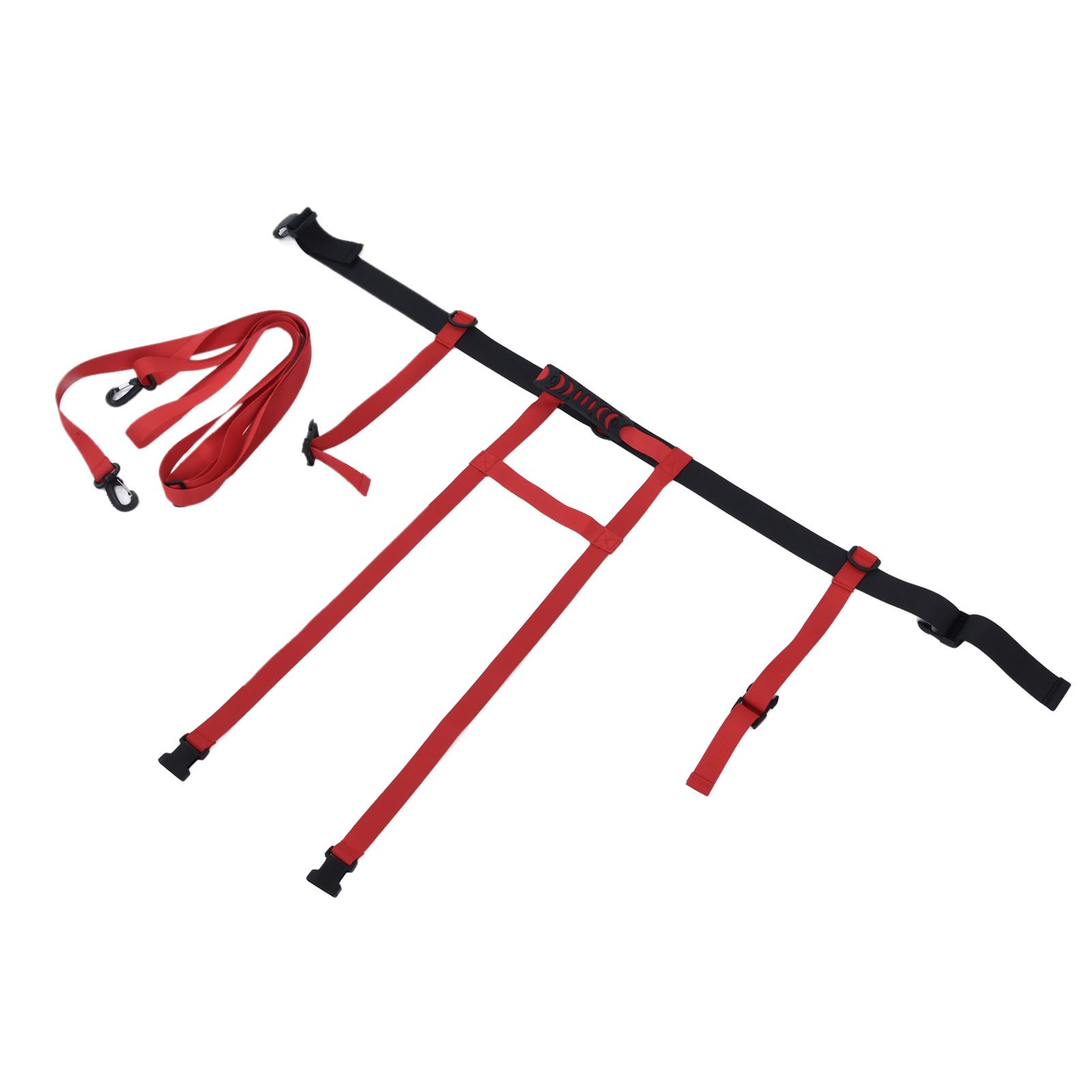 Children Ski Training Safety Ropes Adjustable Outdoor Skiing Harness Safety Shoulder StrapRed - Image 2