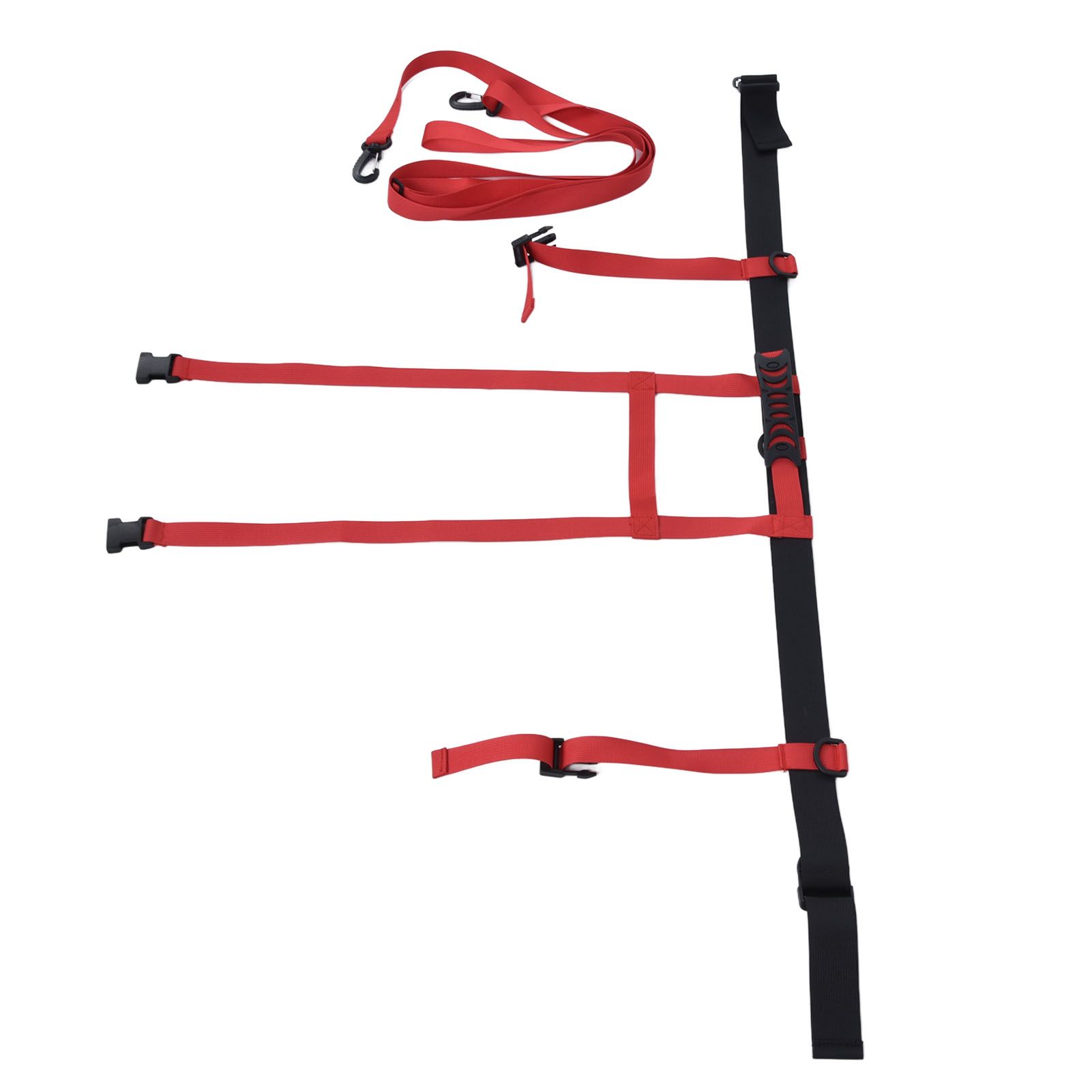 Children Ski Training Safety Ropes Adjustable Outdoor Skiing Harness Safety Shoulder StrapRed - Image 4