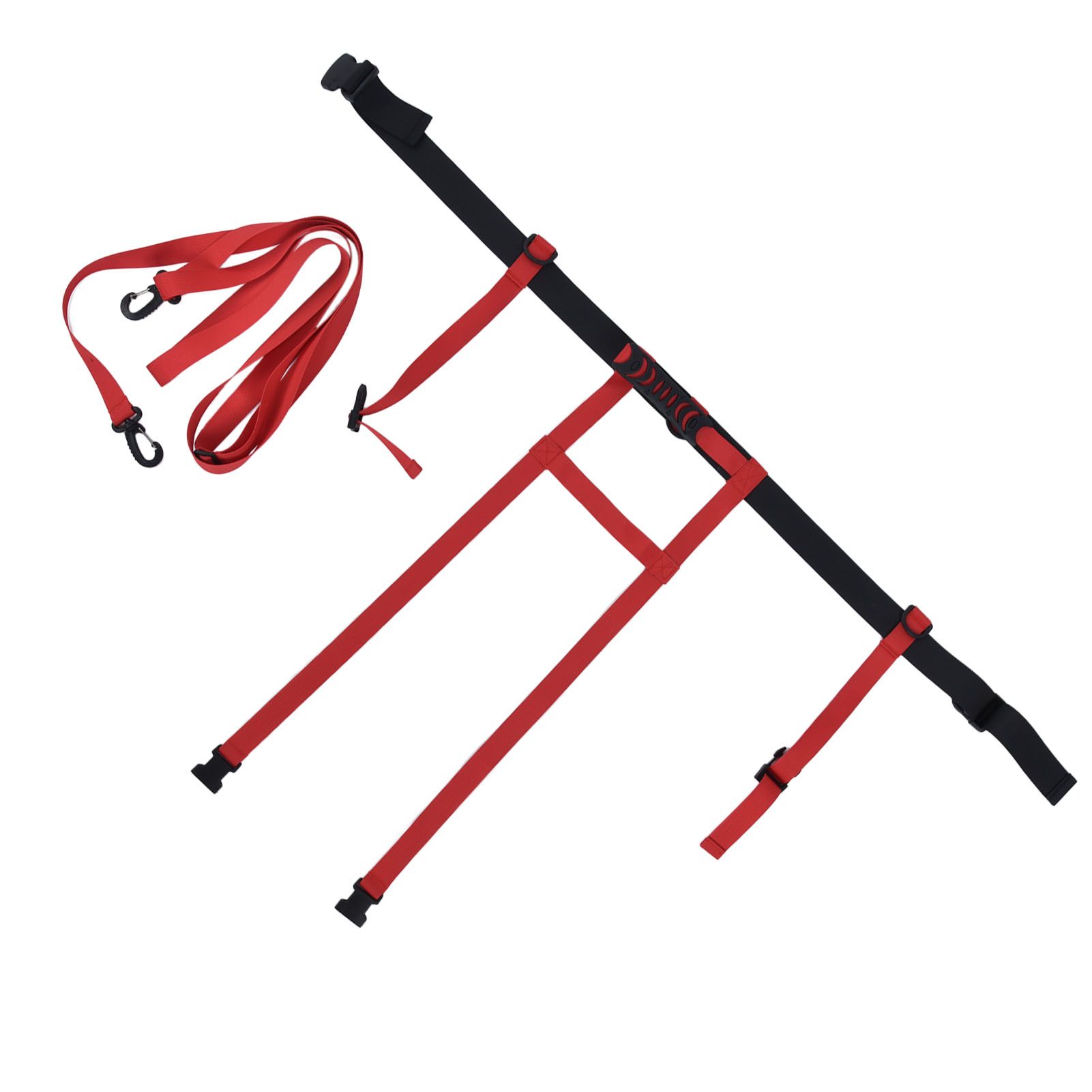 Children Ski Training Safety Ropes Adjustable Outdoor Skiing Harness Safety Shoulder StrapRed - Image 5
