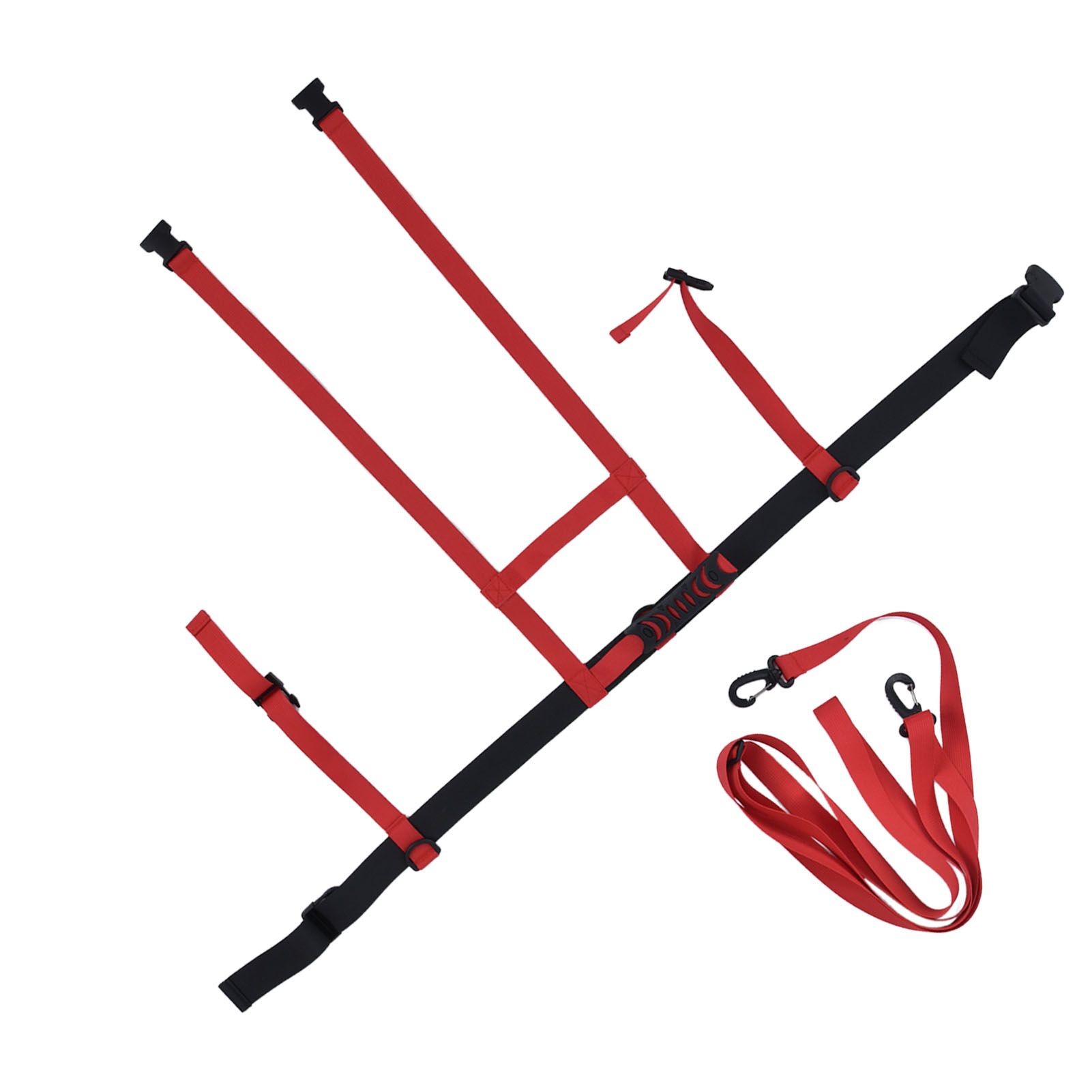 Children Ski Training Safety Ropes Adjustable Outdoor Skiing Harness Safety Shoulder StrapRed - Image 6