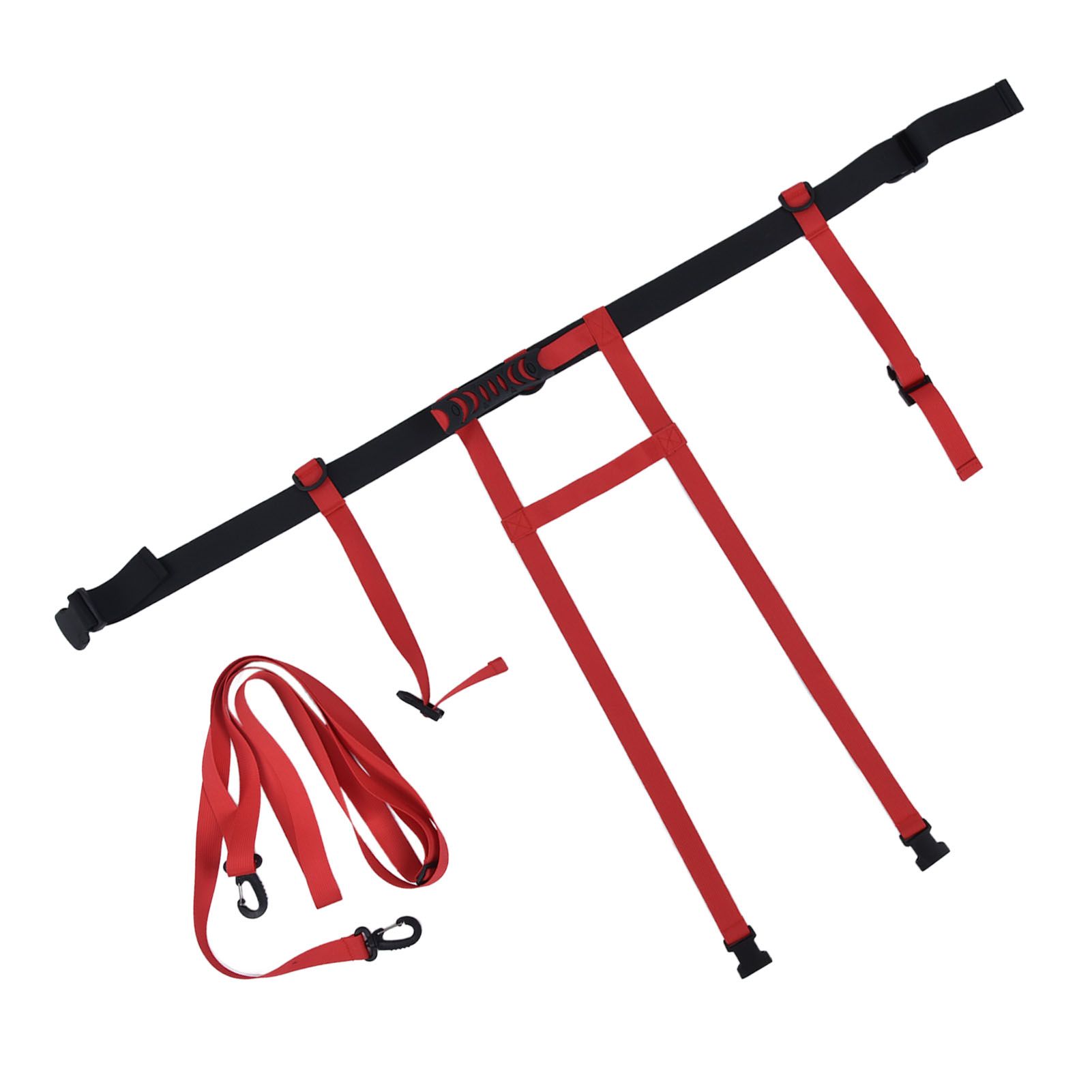 Children Ski Training Safety Ropes Adjustable Outdoor Skiing Harness Safety Shoulder StrapRed - Image 7