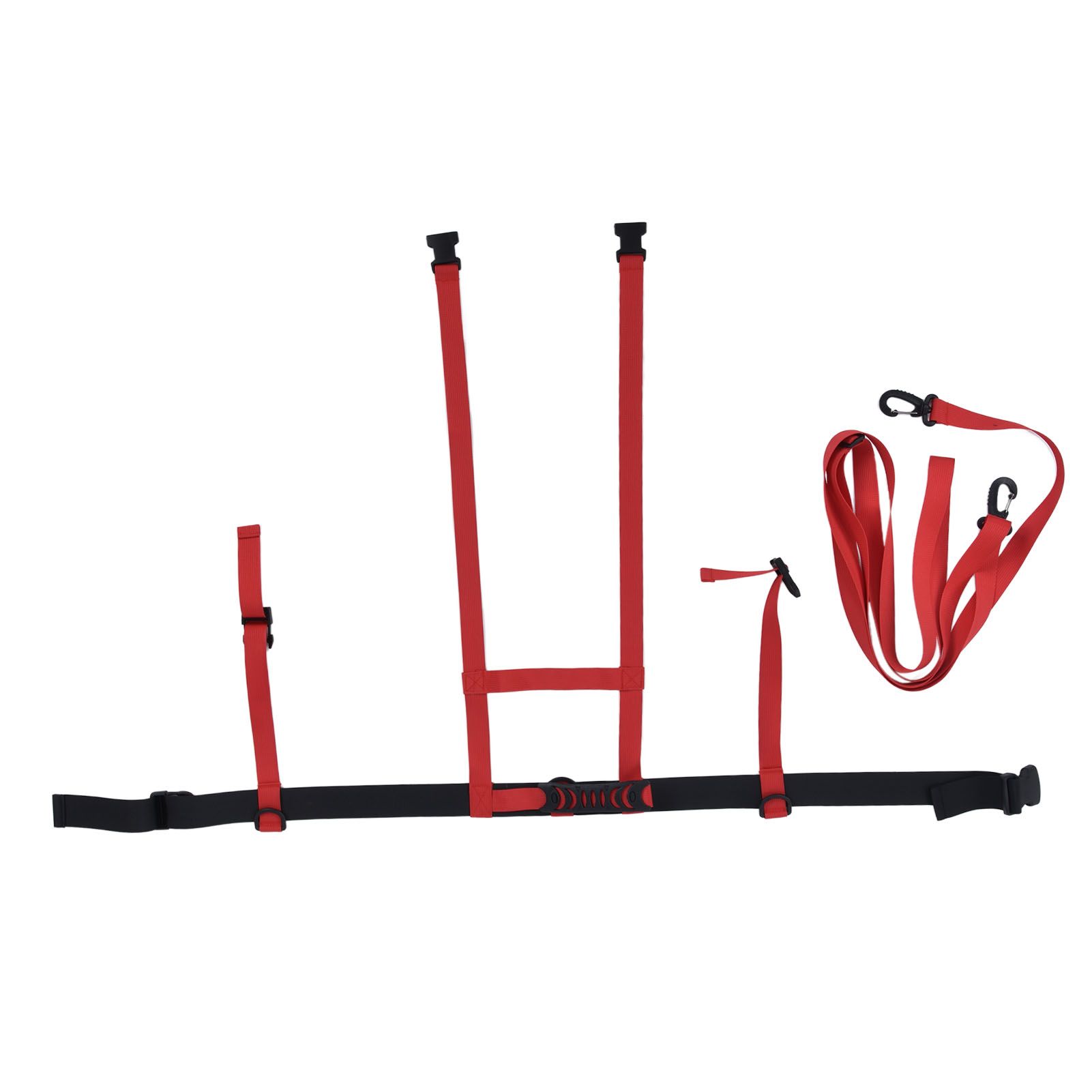 Children Ski Training Safety Ropes Adjustable Outdoor Skiing Harness Safety Shoulder StrapRed - Image 8