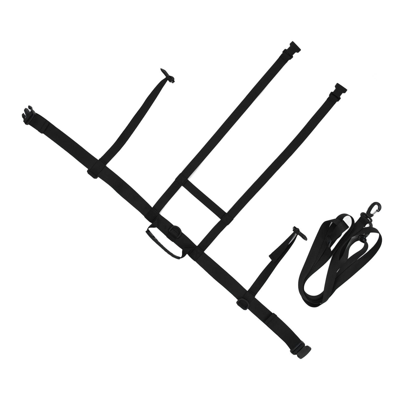 Children Ski Training Safety Ropes Adjustable Outdoor Skiing Harness Safety Shoulder StrapBlack - Image 5