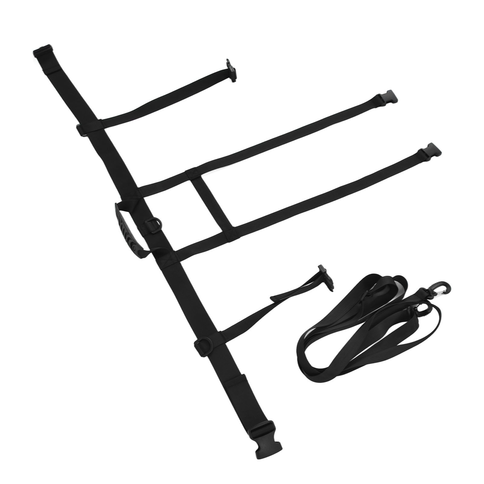 Children Ski Training Safety Ropes Adjustable Outdoor Skiing Harness Safety Shoulder StrapBlack - Image 6