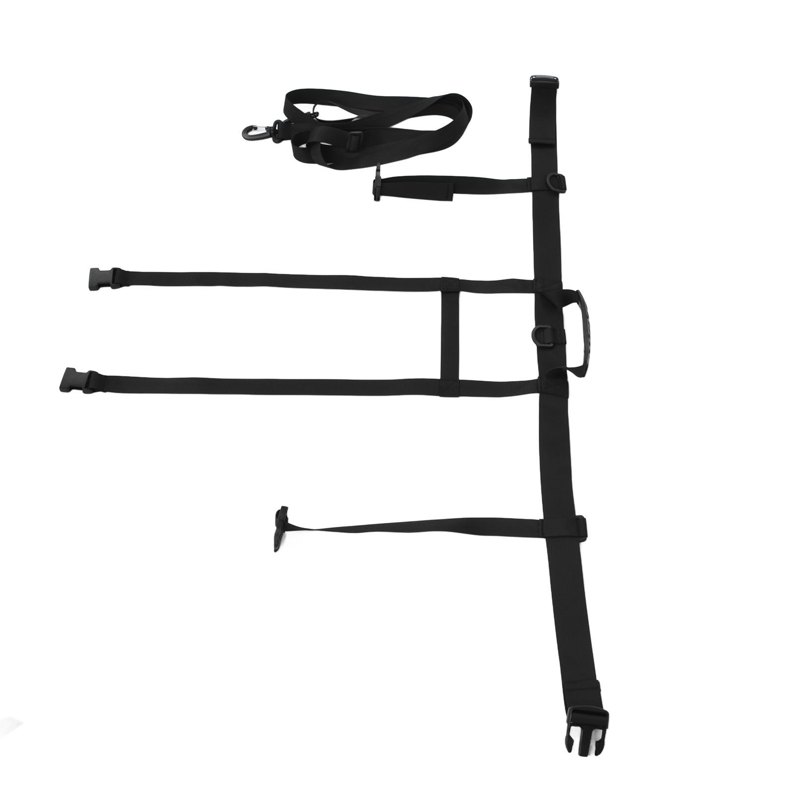 Children Ski Training Safety Ropes Adjustable Outdoor Skiing Harness Safety Shoulder StrapBlack - Image 8