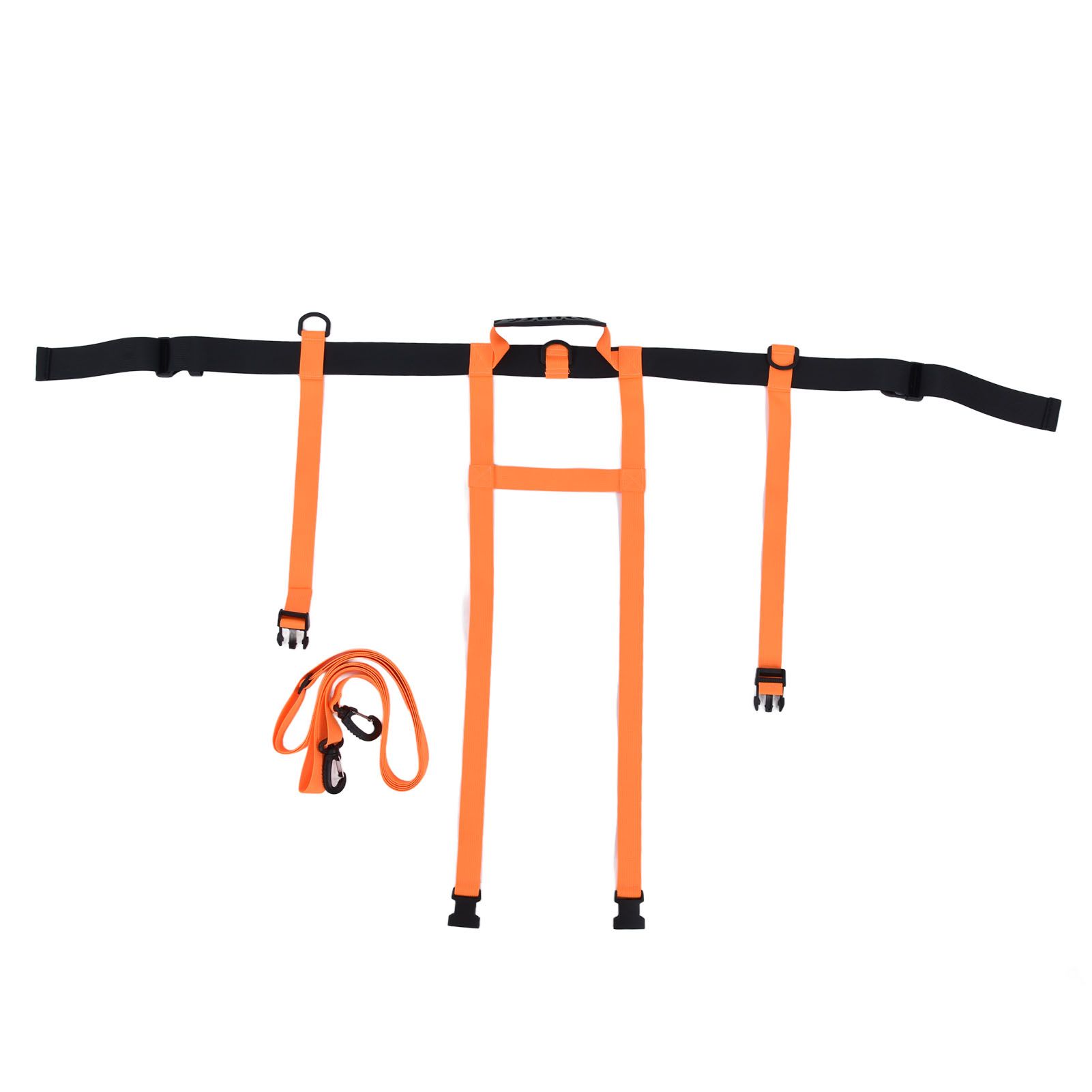 Children Ski Training Safety Ropes Adjustable Outdoor Skiing Harness Safety Shoulder StrapOrange - Image 1