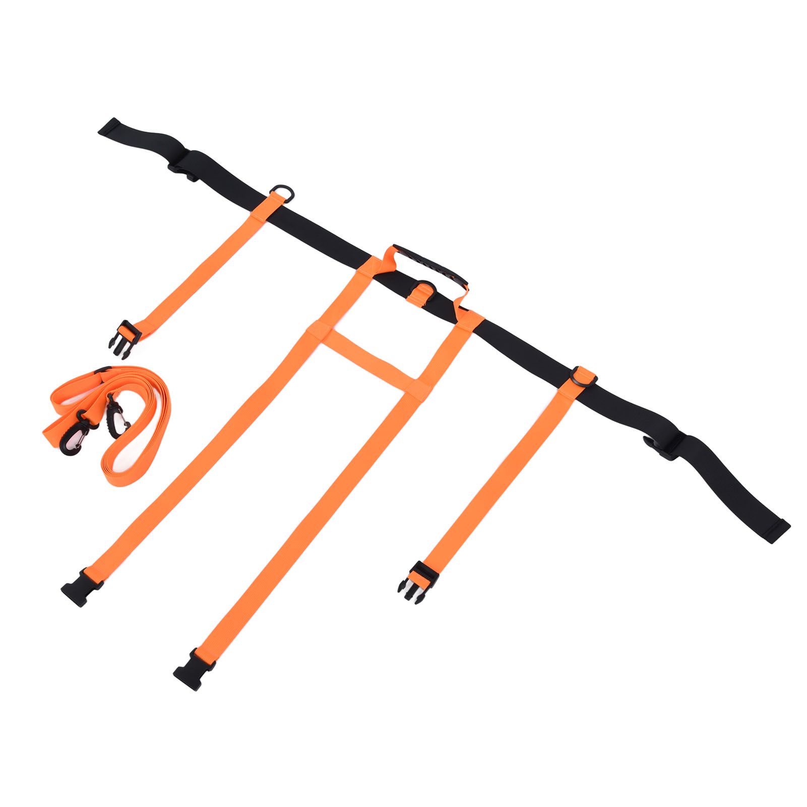 Children Ski Training Safety Ropes Adjustable Outdoor Skiing Harness Safety Shoulder StrapOrange - Image 2