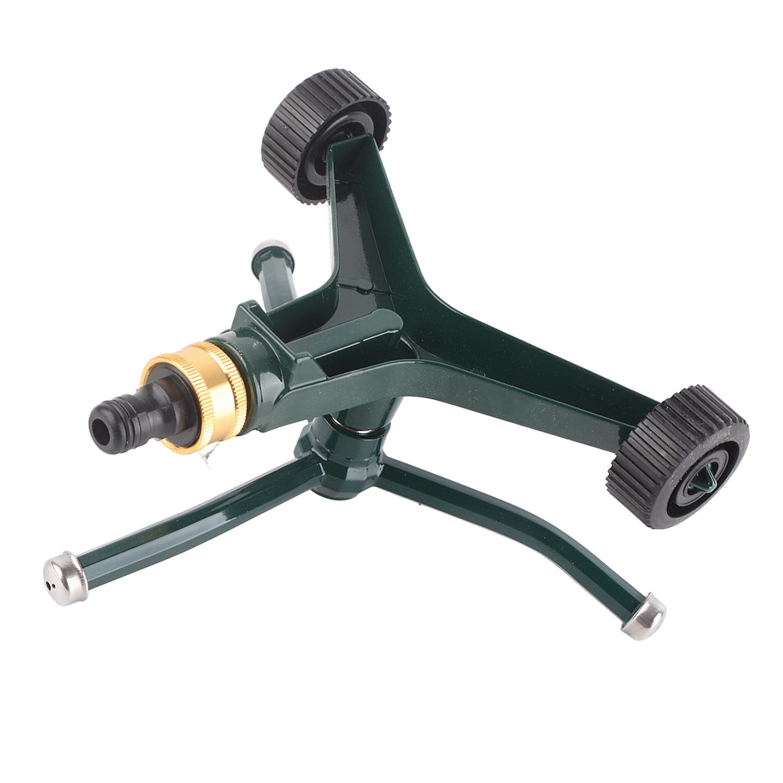 Metal Three Arm Sprinkler with G3/4 Connector Rustproof 360° Rotating Irrigate Lawn Sprinkler - Image 1
