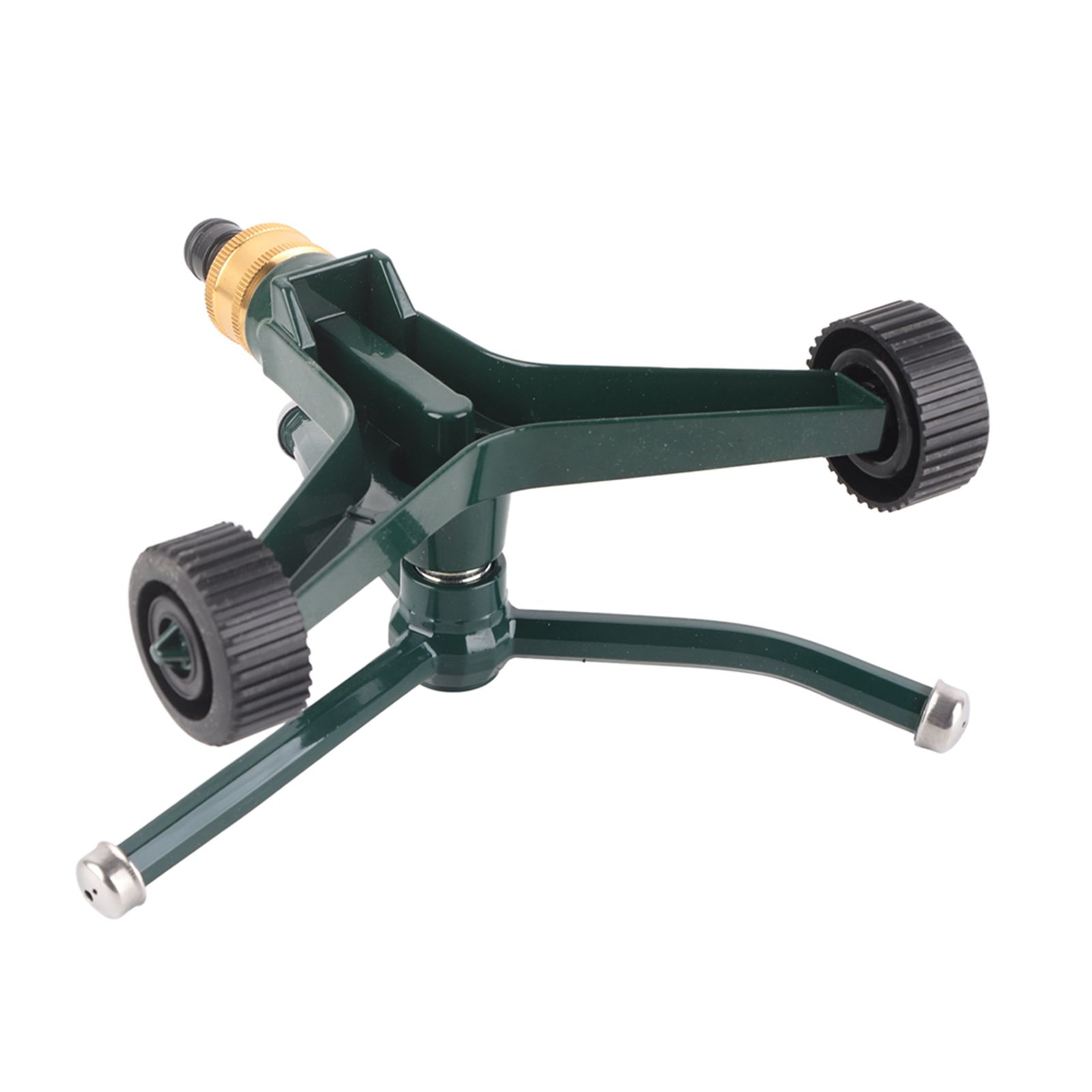 Metal Three Arm Sprinkler with G3/4 Connector Rustproof 360° Rotating Irrigate Lawn Sprinkler - Image 2