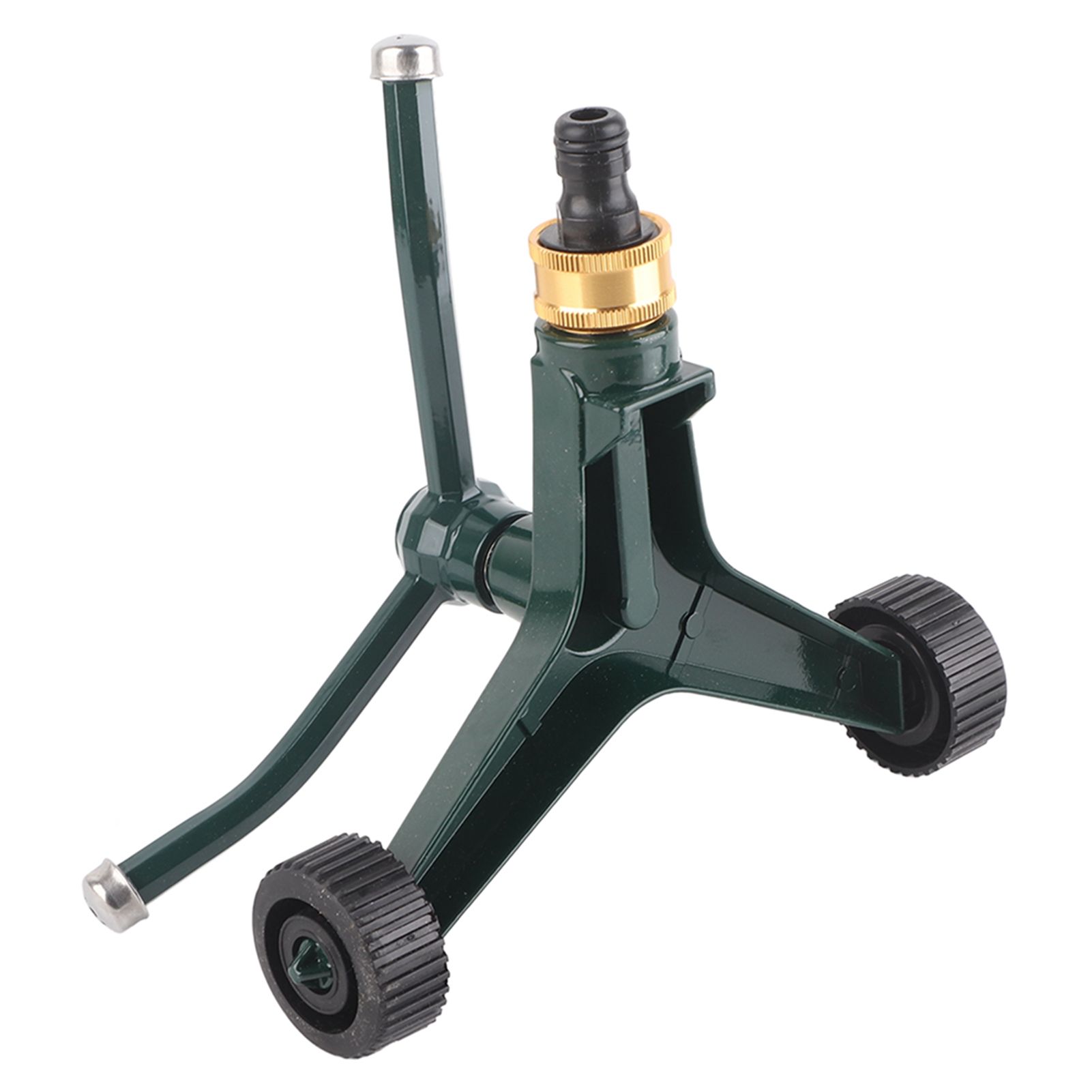 Metal Three Arm Sprinkler with G3/4 Connector Rustproof 360° Rotating Irrigate Lawn Sprinkler - Image 3
