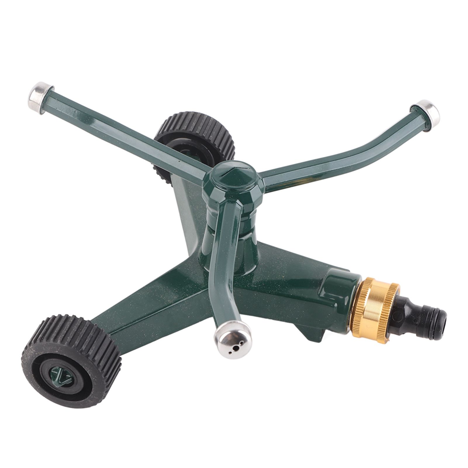 Metal Three Arm Sprinkler with G3/4 Connector Rustproof 360° Rotating Irrigate Lawn Sprinkler - Image 6