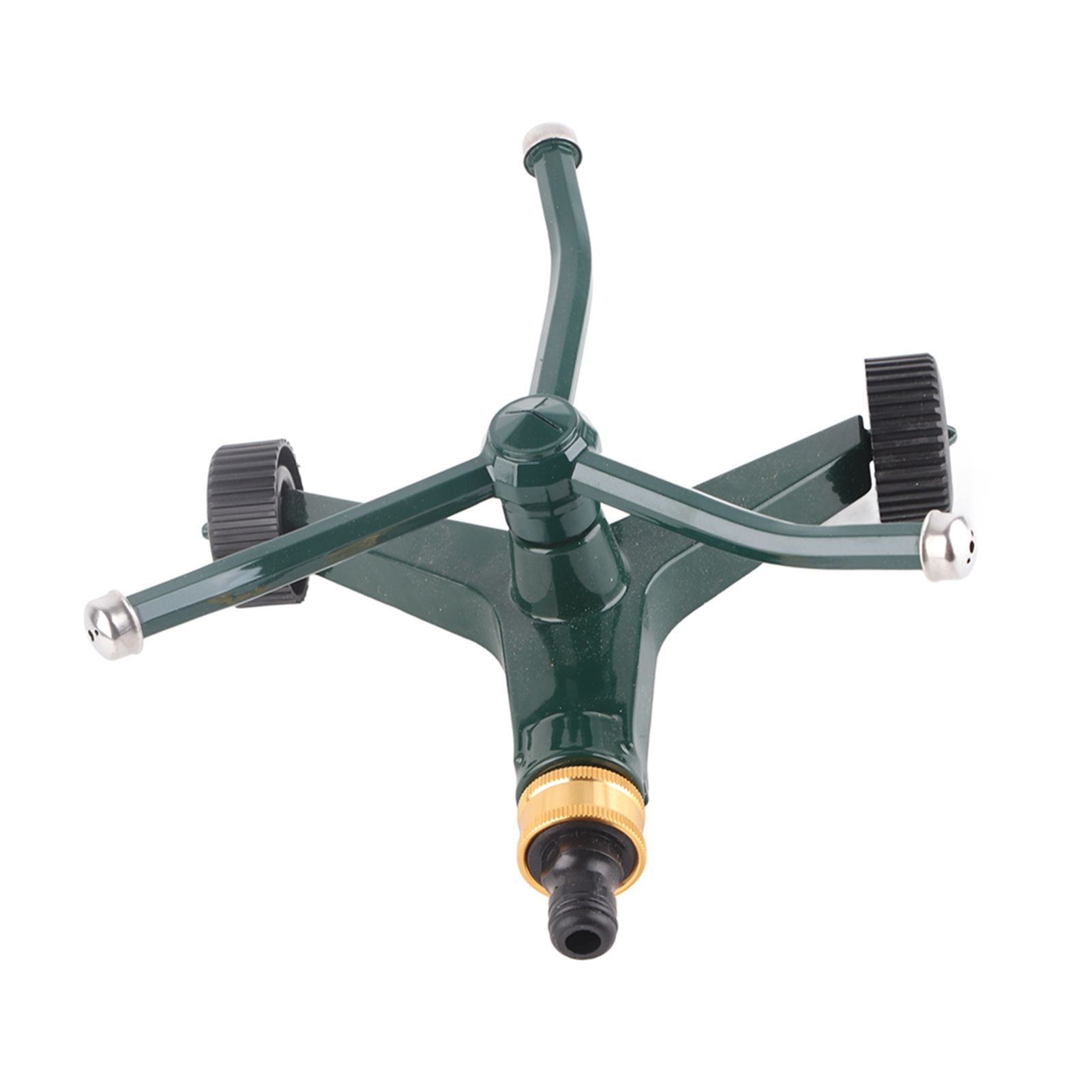 Metal Three Arm Sprinkler with G3/4 Connector Rustproof 360° Rotating Irrigate Lawn Sprinkler - Image 8