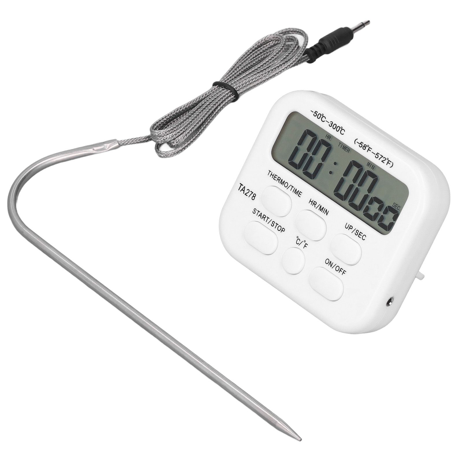 Digital Kitchen Thermometer High Sensitivity Multifunctional Thermometer with Probe Alarm Function for Grilling Baking - Image 3