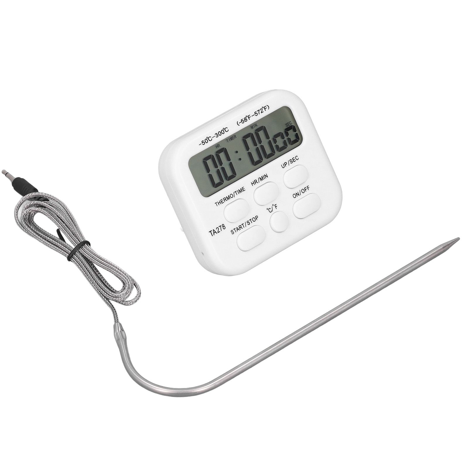 Digital Kitchen Thermometer High Sensitivity Multifunctional Thermometer with Probe Alarm Function for Grilling Baking - Image 4