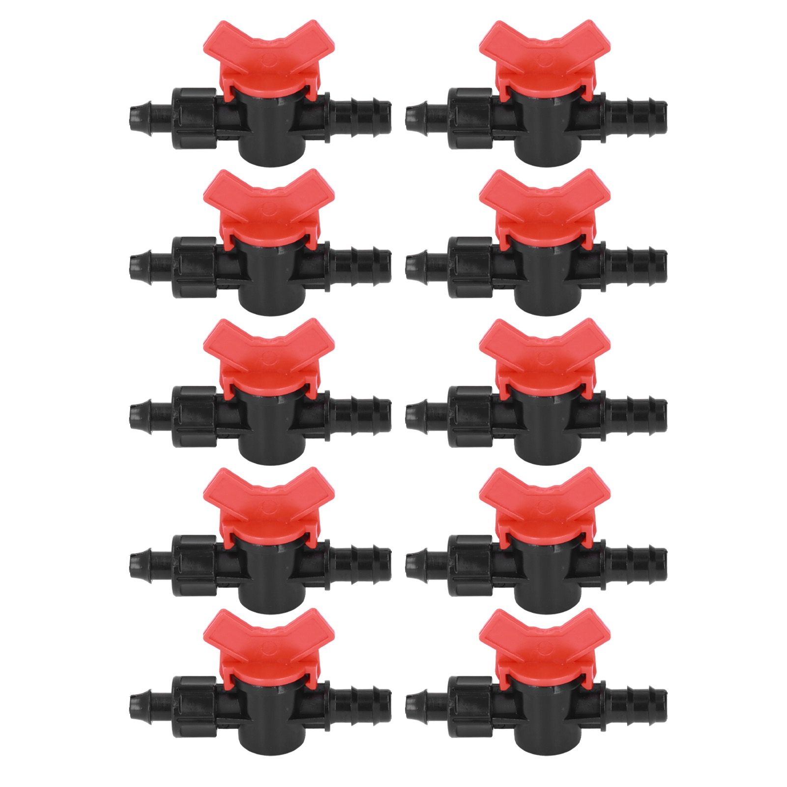 10Pcs Barbed Ball Valve 5/8inch Adjustable Prevent Leakage Drip Irrigation Switch Valve for Irrigation - Image 1