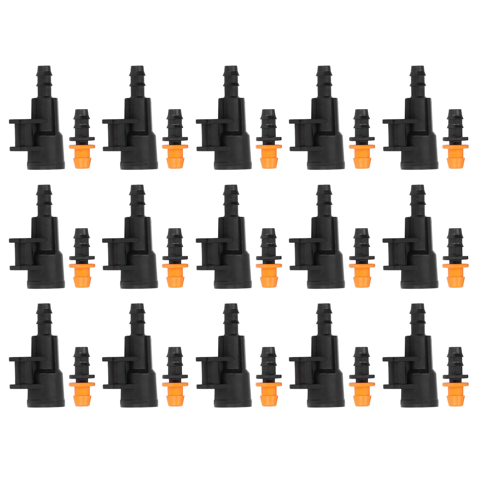 15sets Hose Connector G1/2 Inch Female Thread Rotating Sprinkler Adapter Bracket for 8/12 Distribution Tubing Hose - Image 1