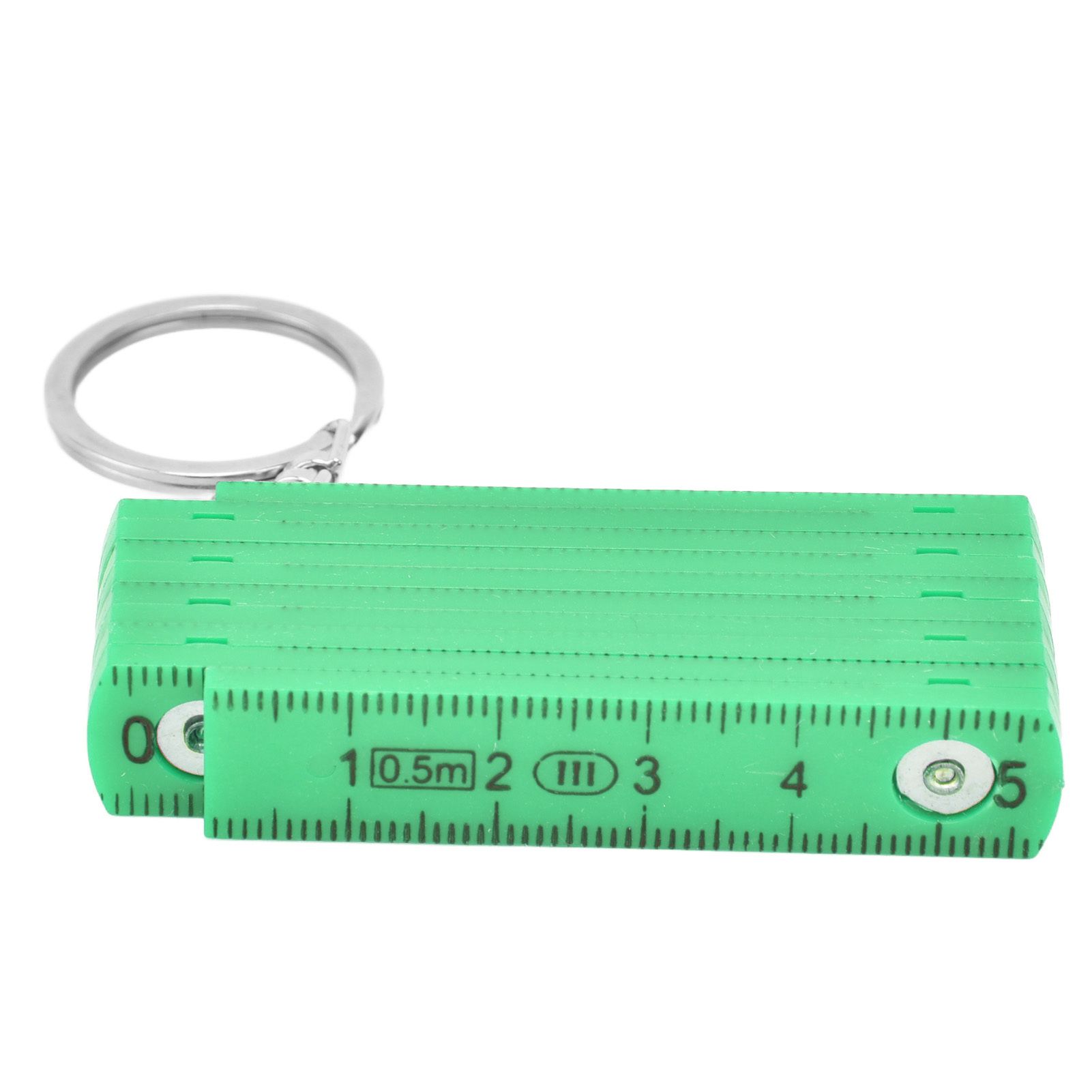 2Pcs ABS Folding Ruler Portable 0.5m Foldable Ruler with Key Ring for Carpentry Laying TilesGreen - Image 8