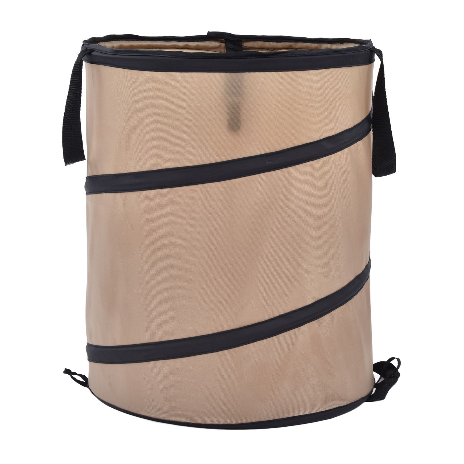 37.8L Collapsible Leaf Trash Can Reinforced Steel Spring Oxford Cloth Collapsible Container Small Size - Image 1