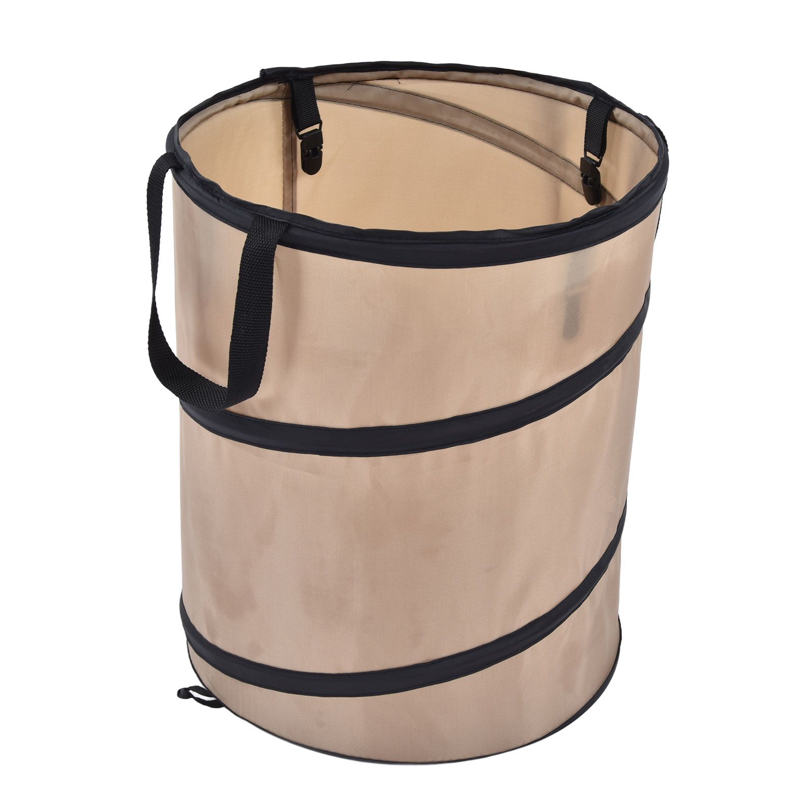 37.8L Collapsible Leaf Trash Can Reinforced Steel Spring Oxford Cloth Collapsible Container Small Size - Image 2