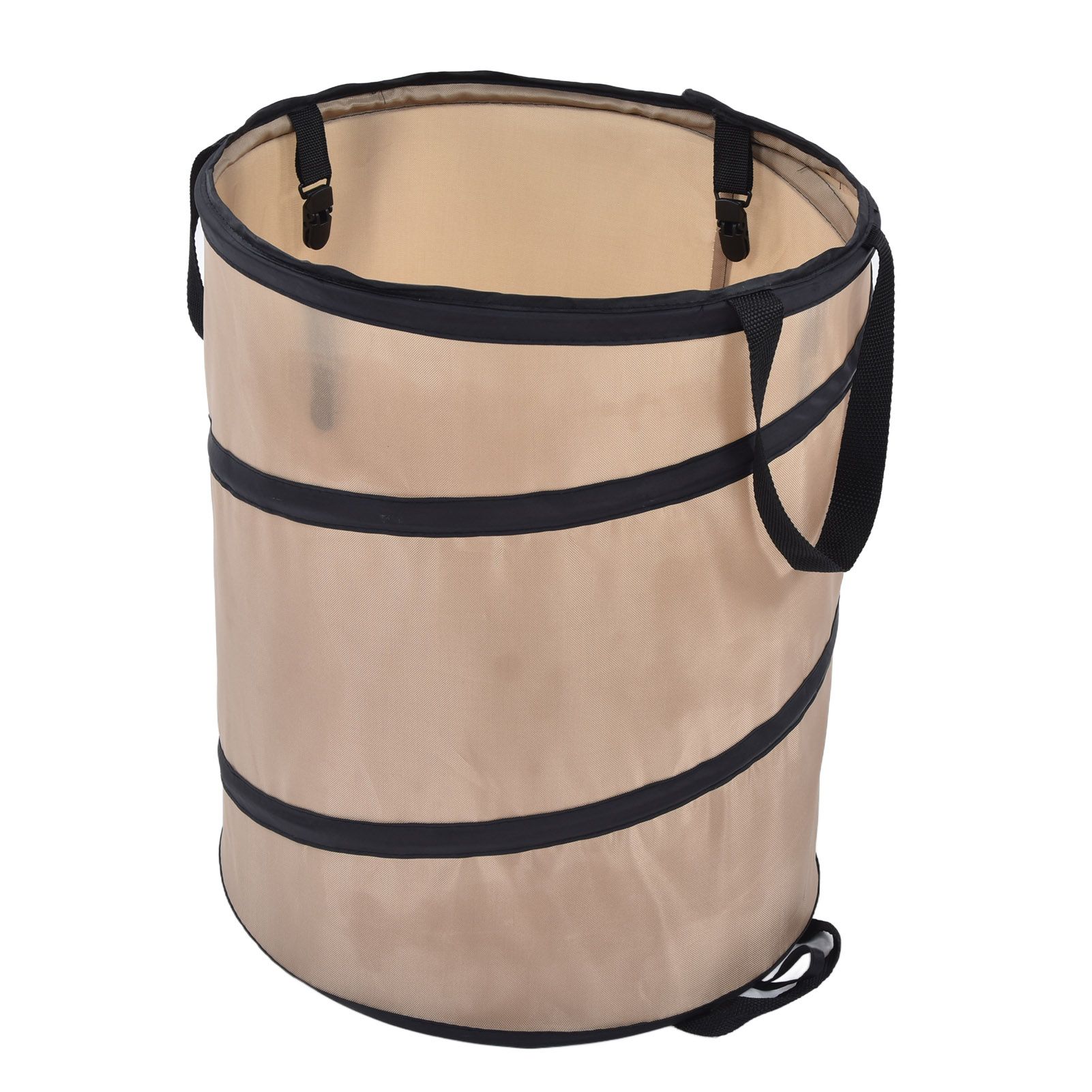 37.8L Collapsible Leaf Trash Can Reinforced Steel Spring Oxford Cloth Collapsible Container Small Size - Image 3