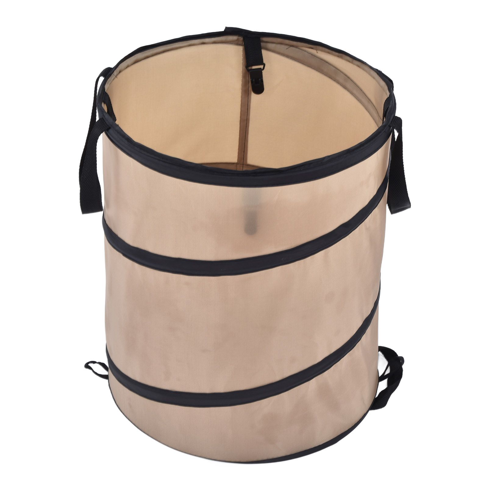 37.8L Collapsible Leaf Trash Can Reinforced Steel Spring Oxford Cloth Collapsible Container Small Size - Image 5