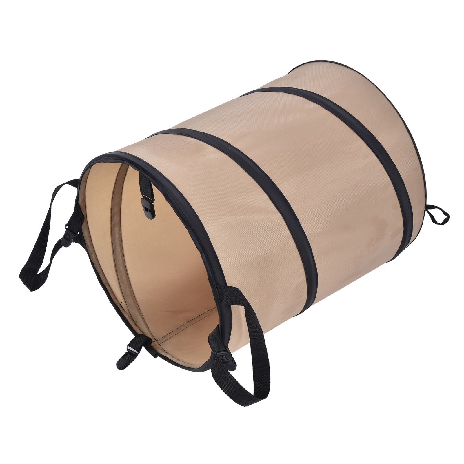 37.8L Collapsible Leaf Trash Can Reinforced Steel Spring Oxford Cloth Collapsible Container Small Size - Image 6