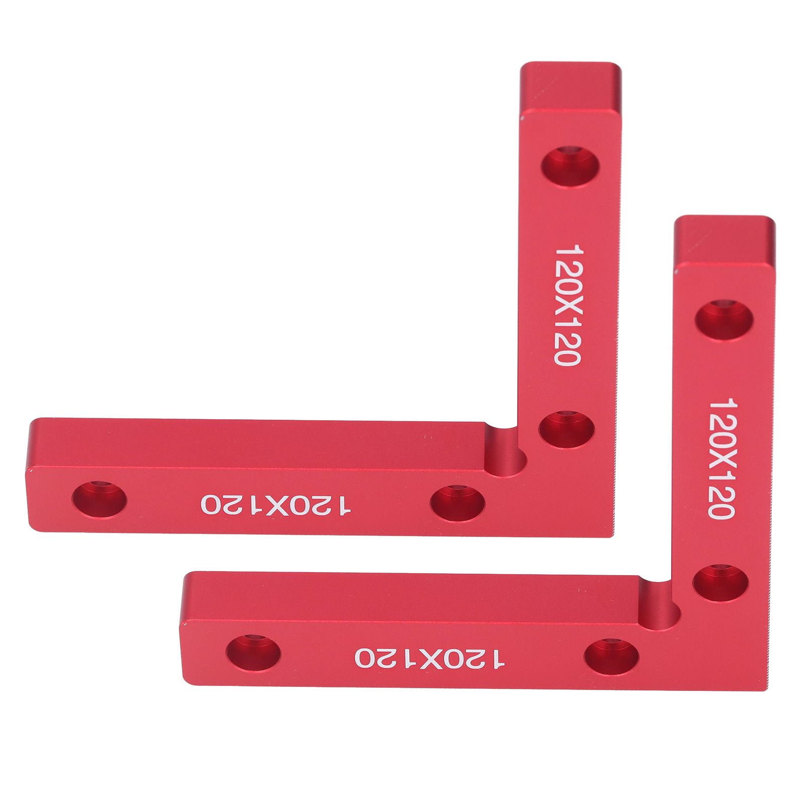 2pcs Right Angle Clamps Aluminum Alloy Material Anodized Clear Scale Red 90 Degree Positioning Tool for Ensuring Balance - Image 6