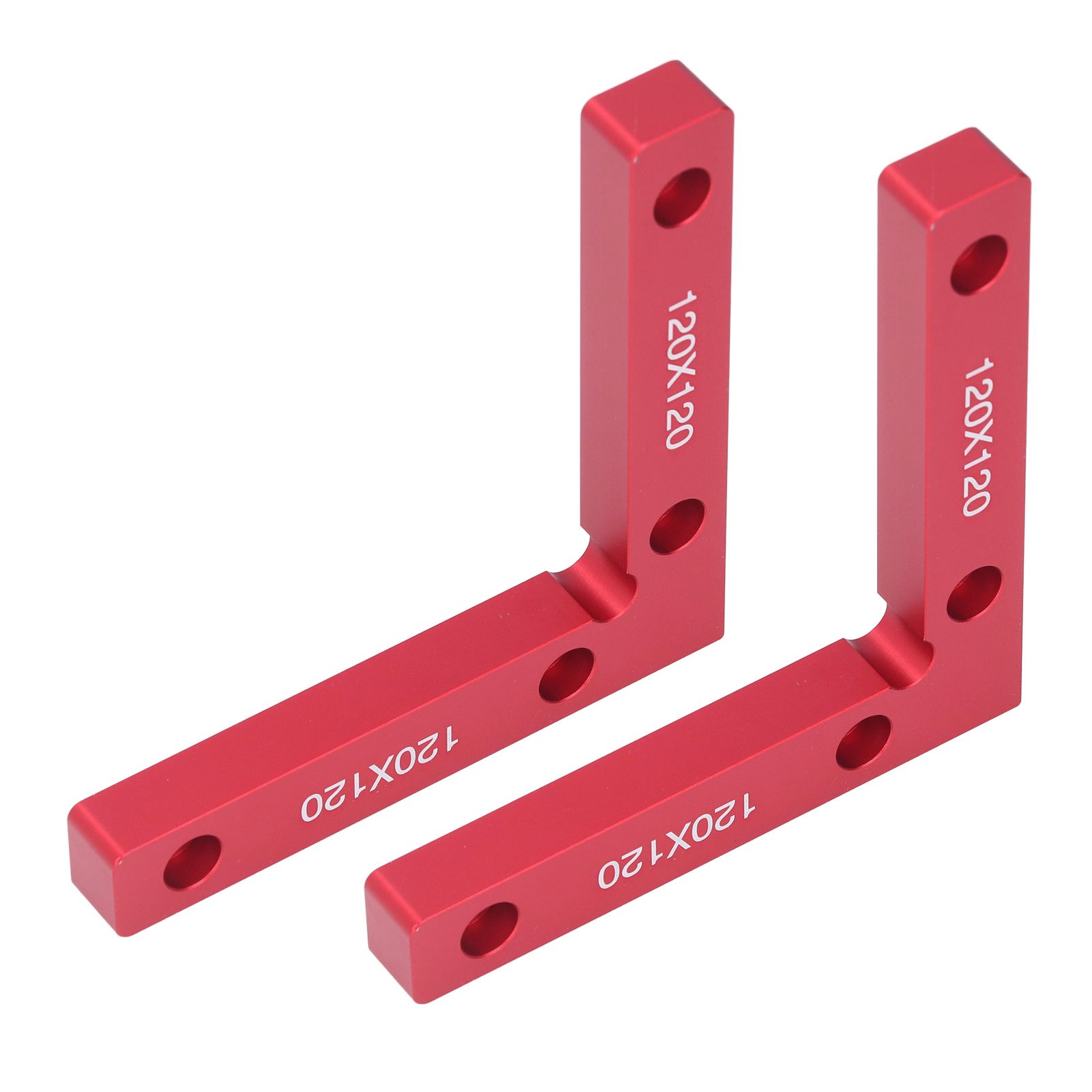 2pcs Right Angle Clamps Aluminum Alloy Material Anodized Clear Scale Red 90 Degree Positioning Tool for Ensuring Balance - Image 8